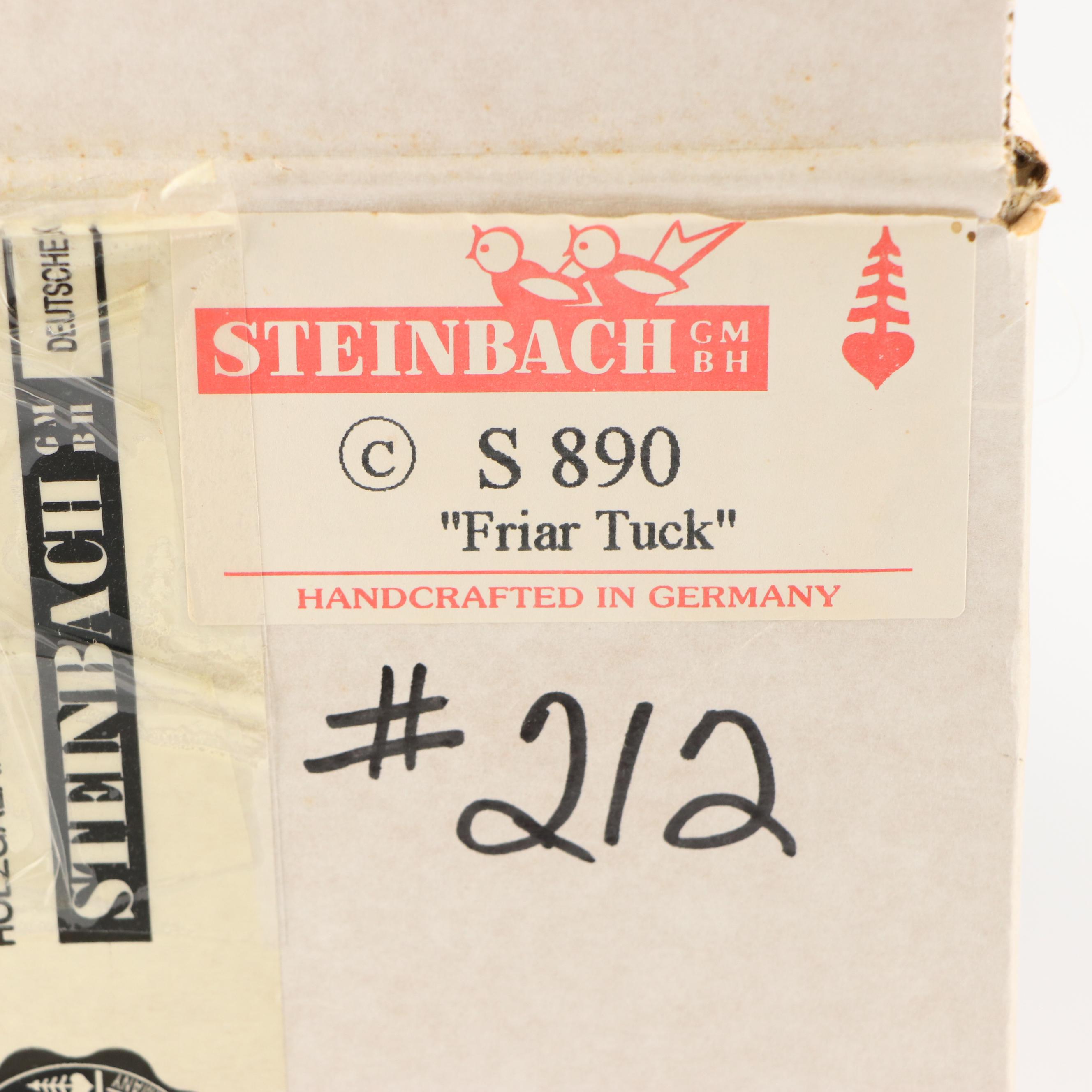 Steinbach Limited Edition "Friar Tuck" Handcrafted Wooden Nutcracker