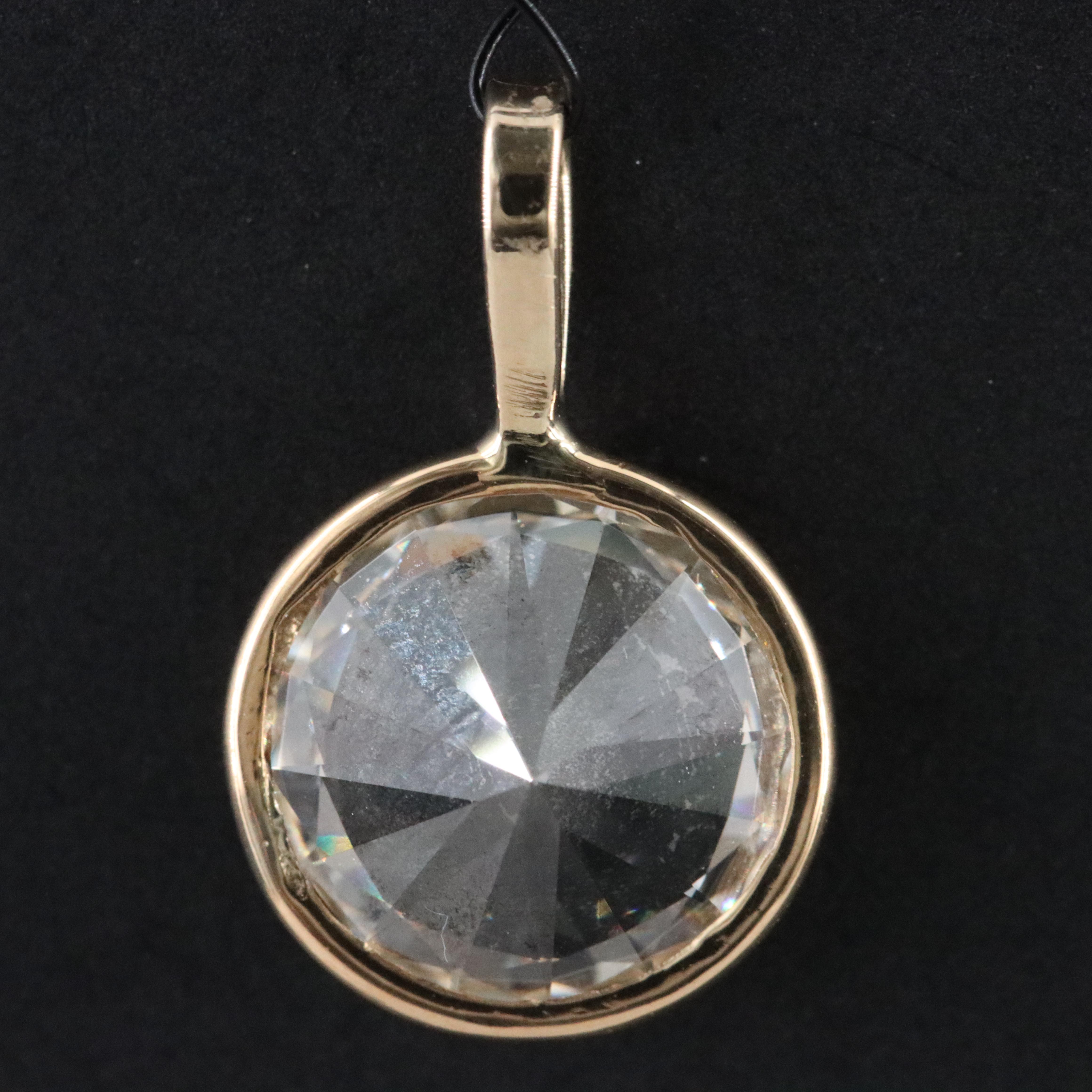 14K 2.04 CT Lab Grown Diamond Pendant with IGI Report