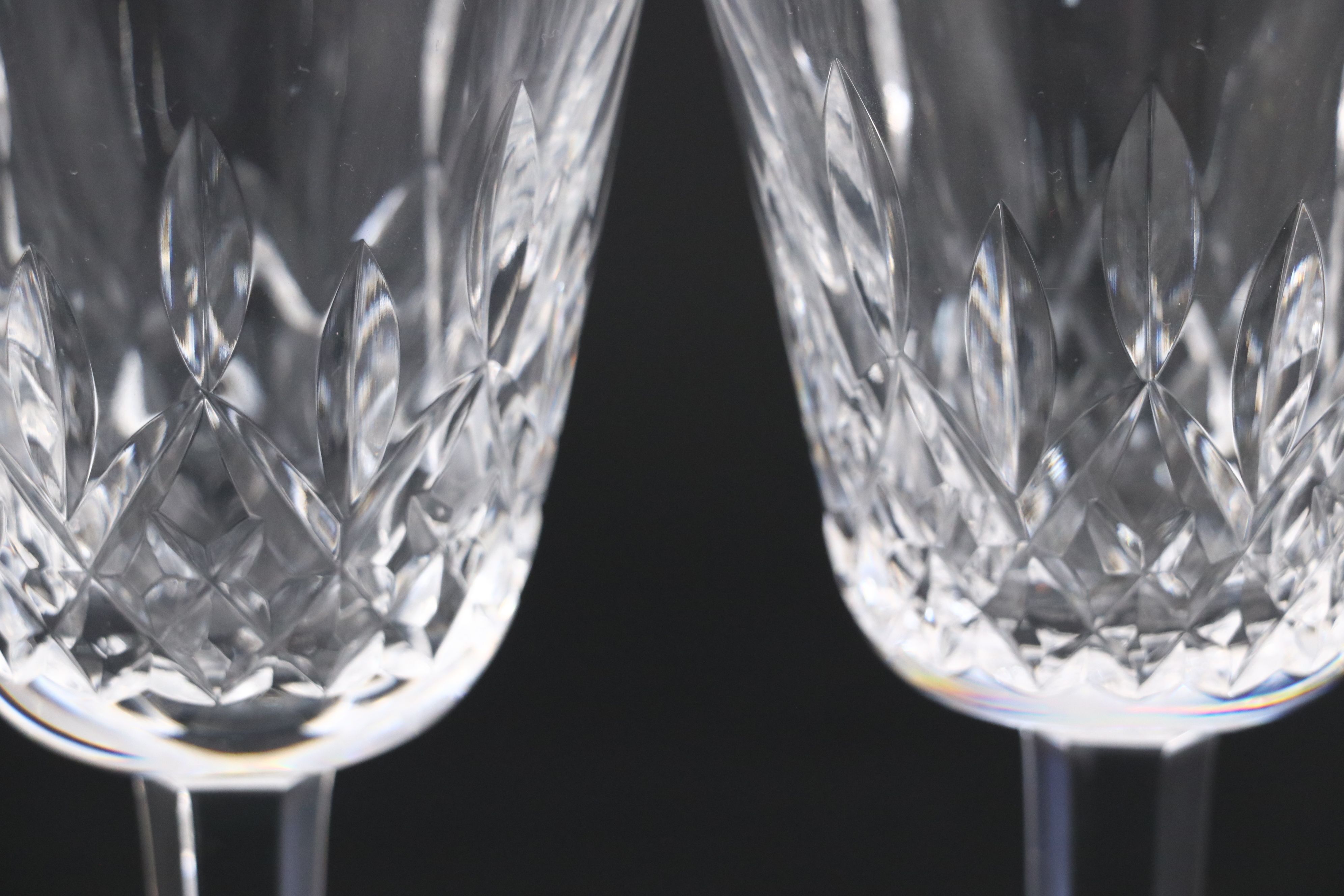 Waterford Crystal "Lismore" Claret Wine Glasses