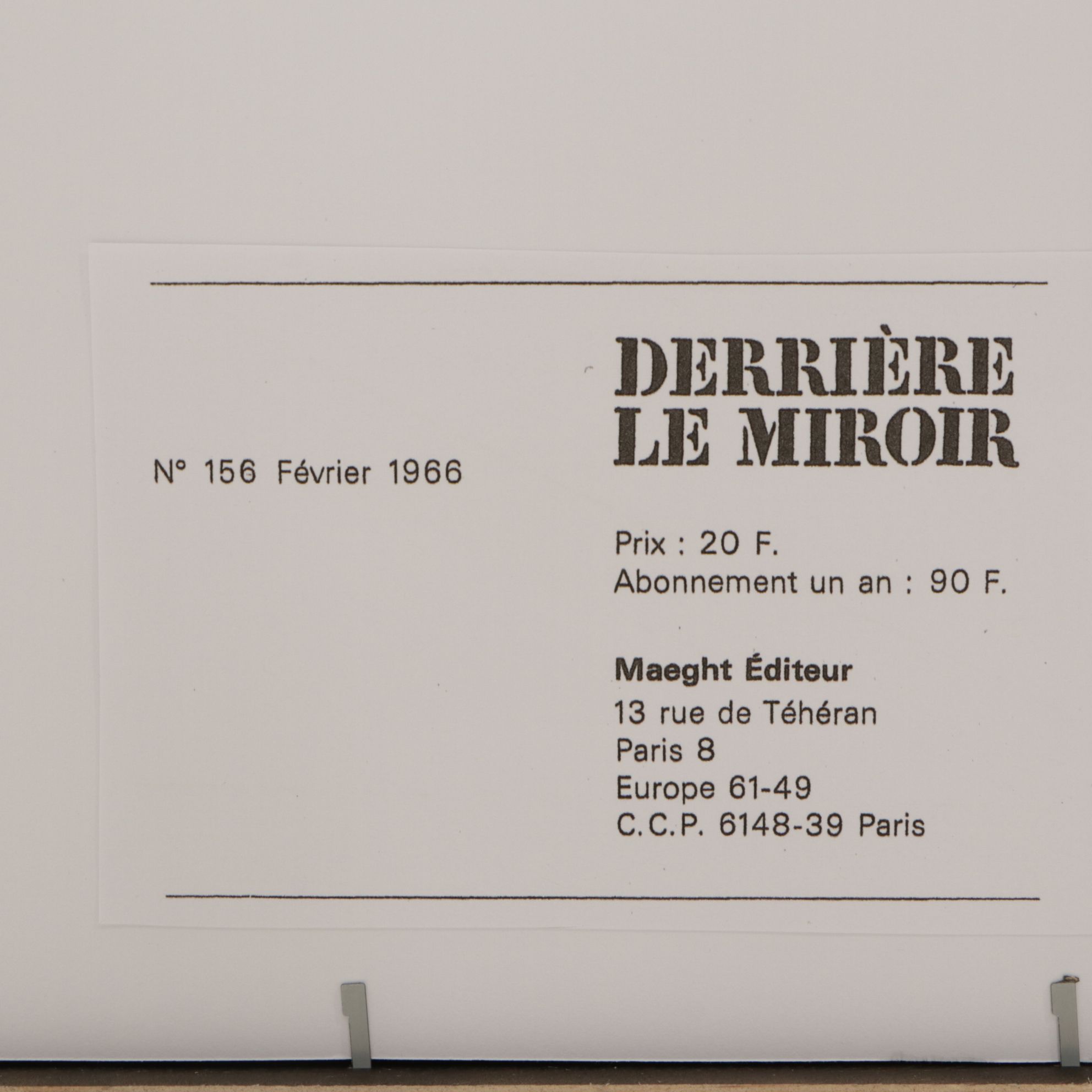 Alexander Calder Color Lithographs for "Derrière le Miroir" Cover, 1966