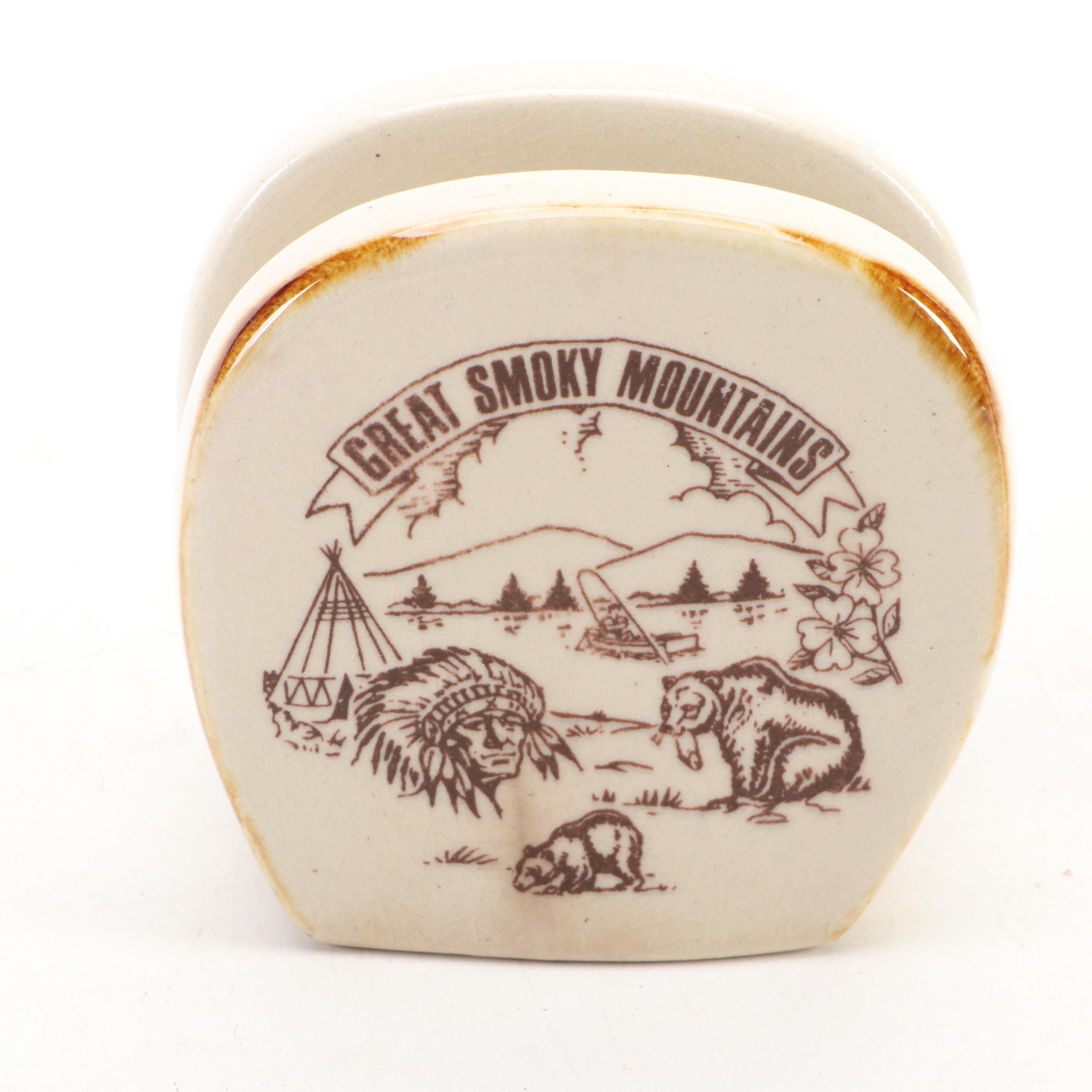 Adams China "Maytime" Bread and Butter Plates with Napkin Holder and Glass Bowls