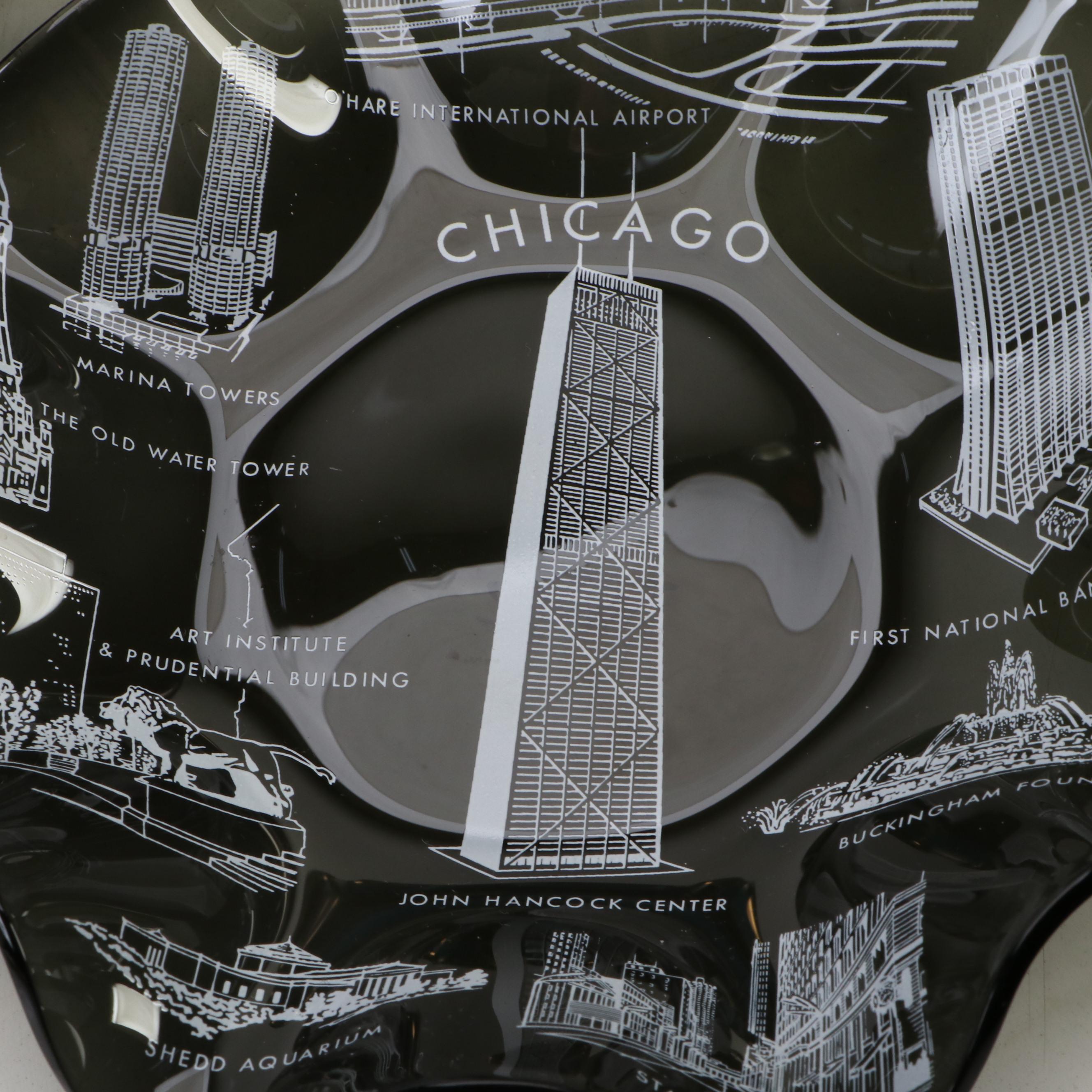 Adams China "Maytime" Bread and Butter Plates with Napkin Holder and Glass Bowls