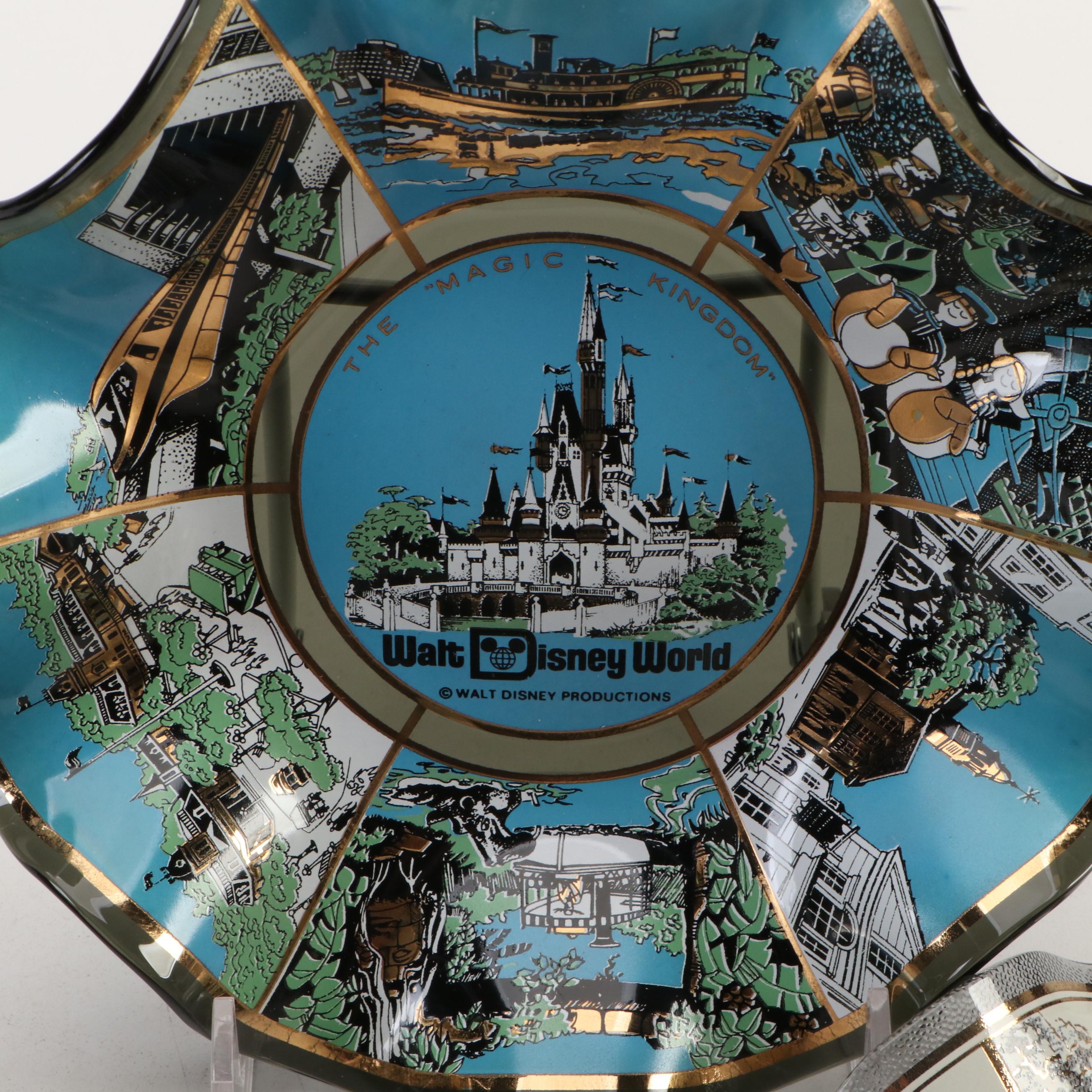 Adams China "Maytime" Bread and Butter Plates with Napkin Holder and Glass Bowls