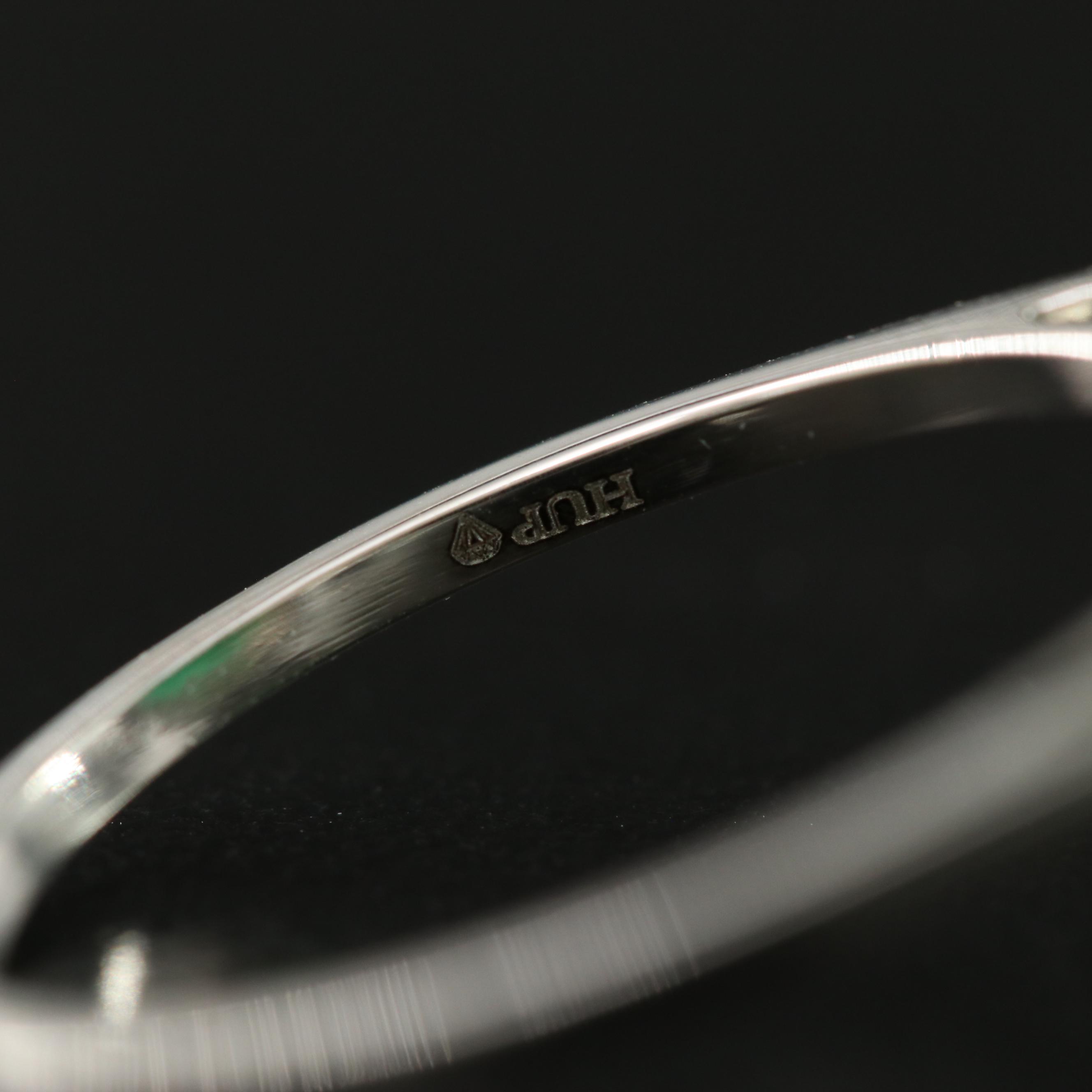 Platinum 4.95 CT Emerald and 0.16 CTW Diamond Ring