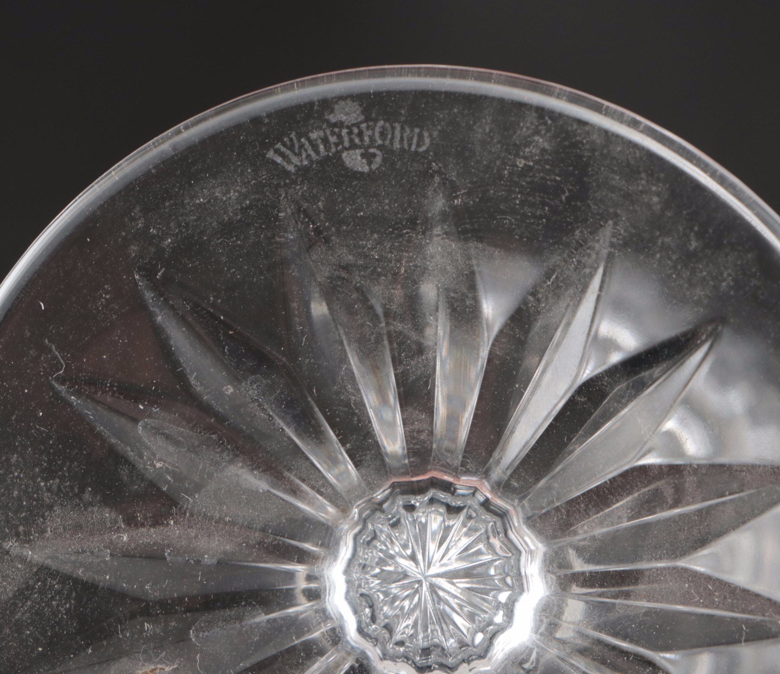 Water "Glandore" Crystal Flutes, Wine Glasses, and Water Goblets