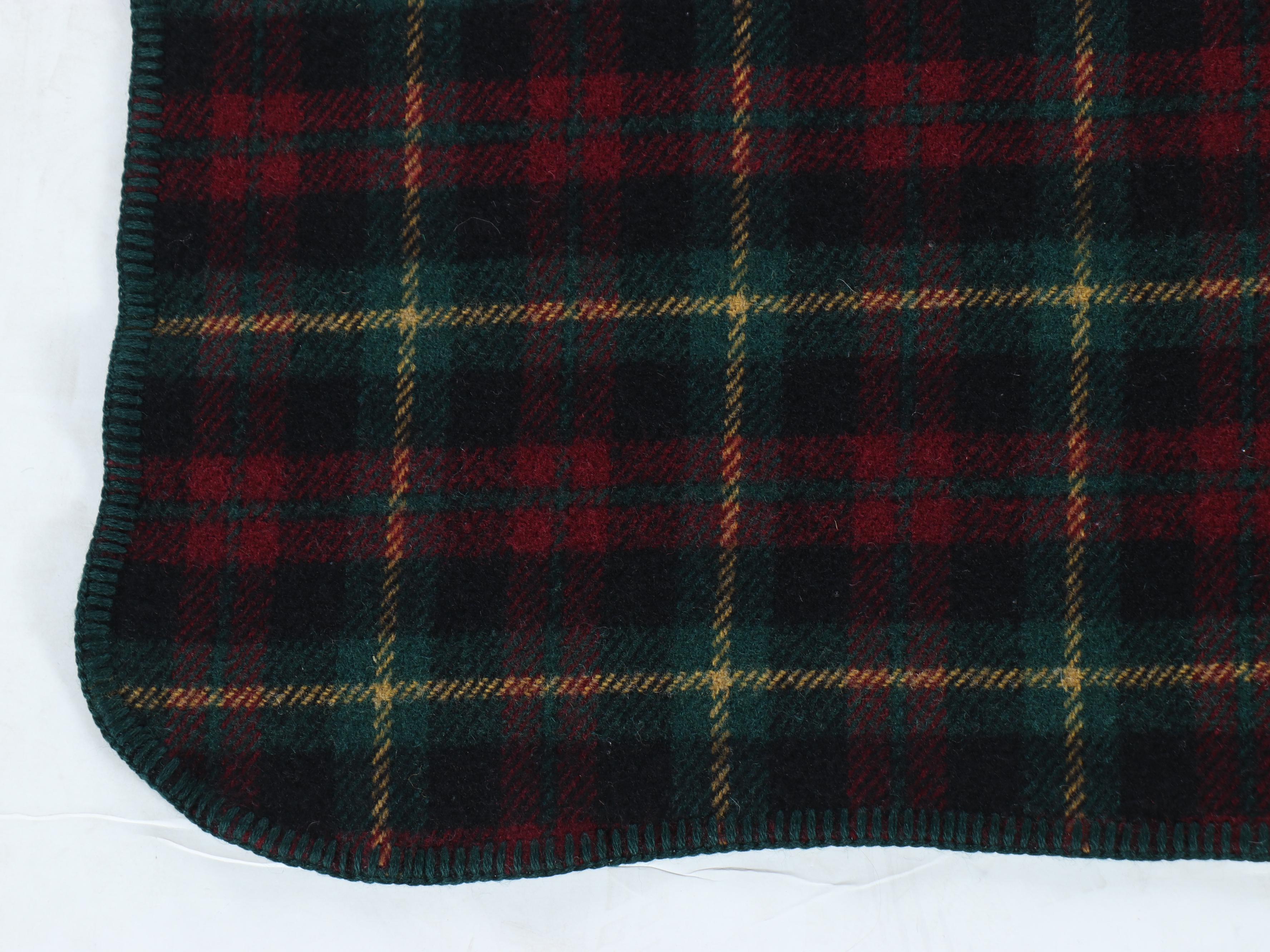 Ralph Lauren Plaid Wool Throw Blanket