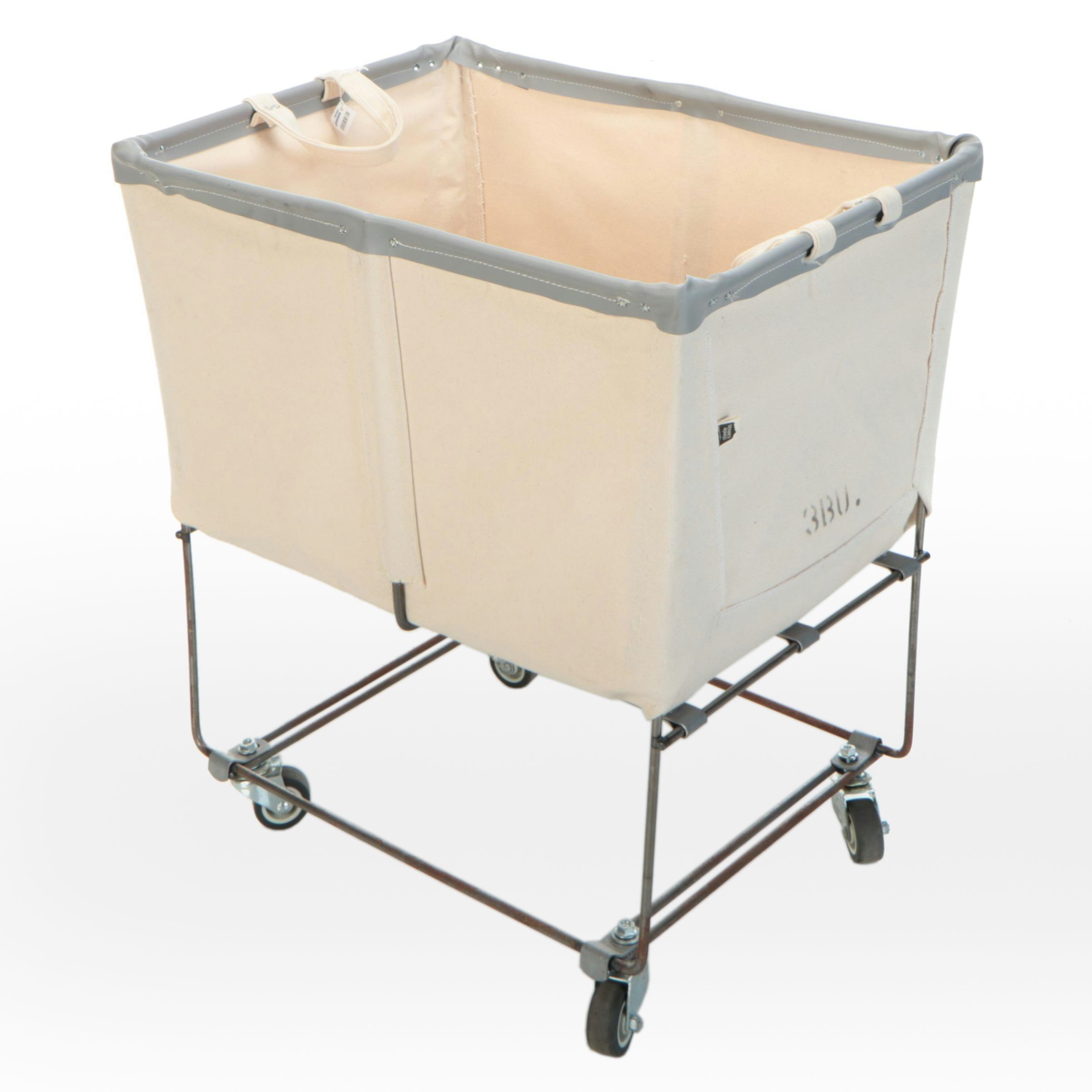 Industrial Style Steele Canvas Laundry Hamper Cart