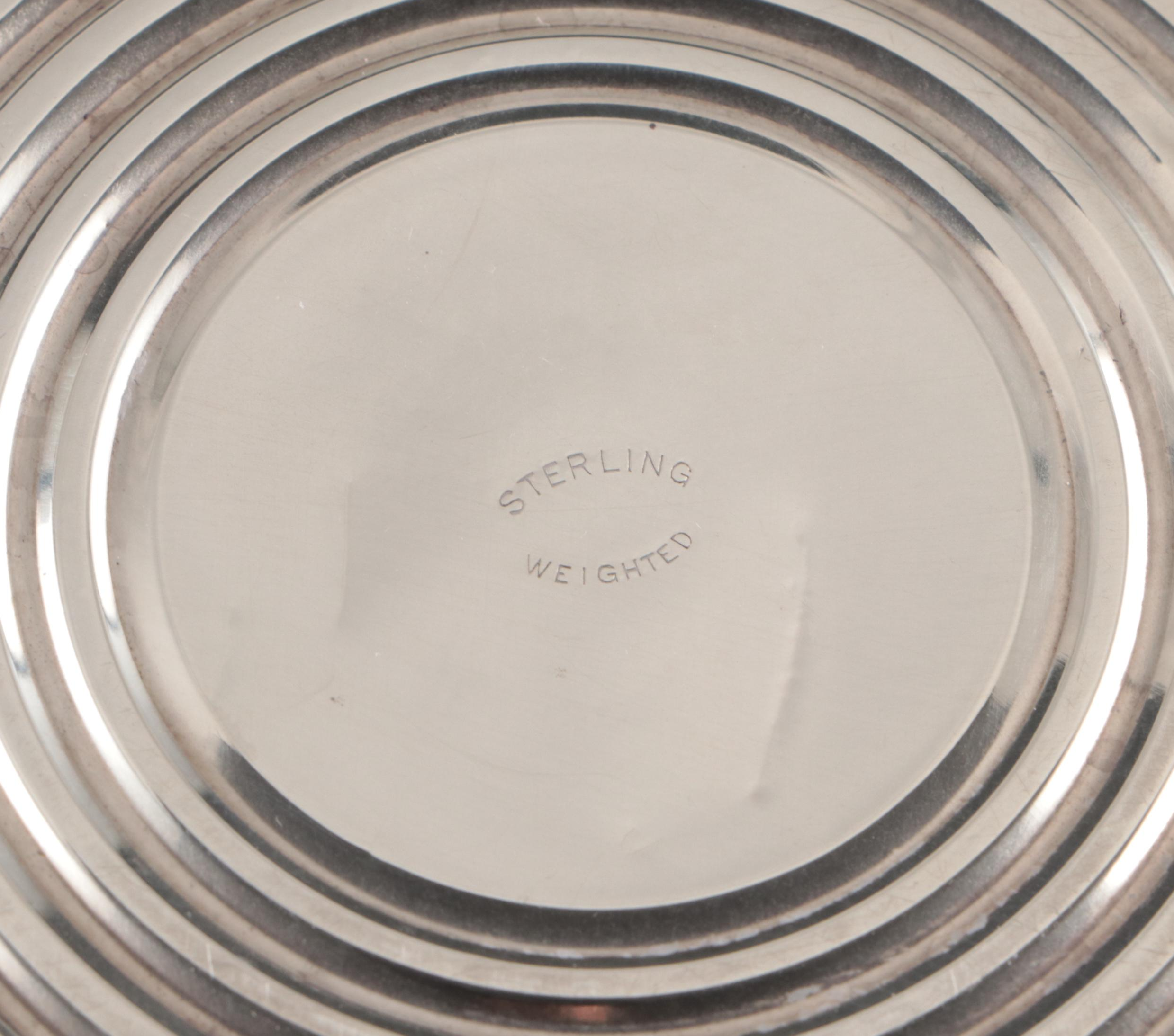 Gadrooned Sterling Silver Candlesticks