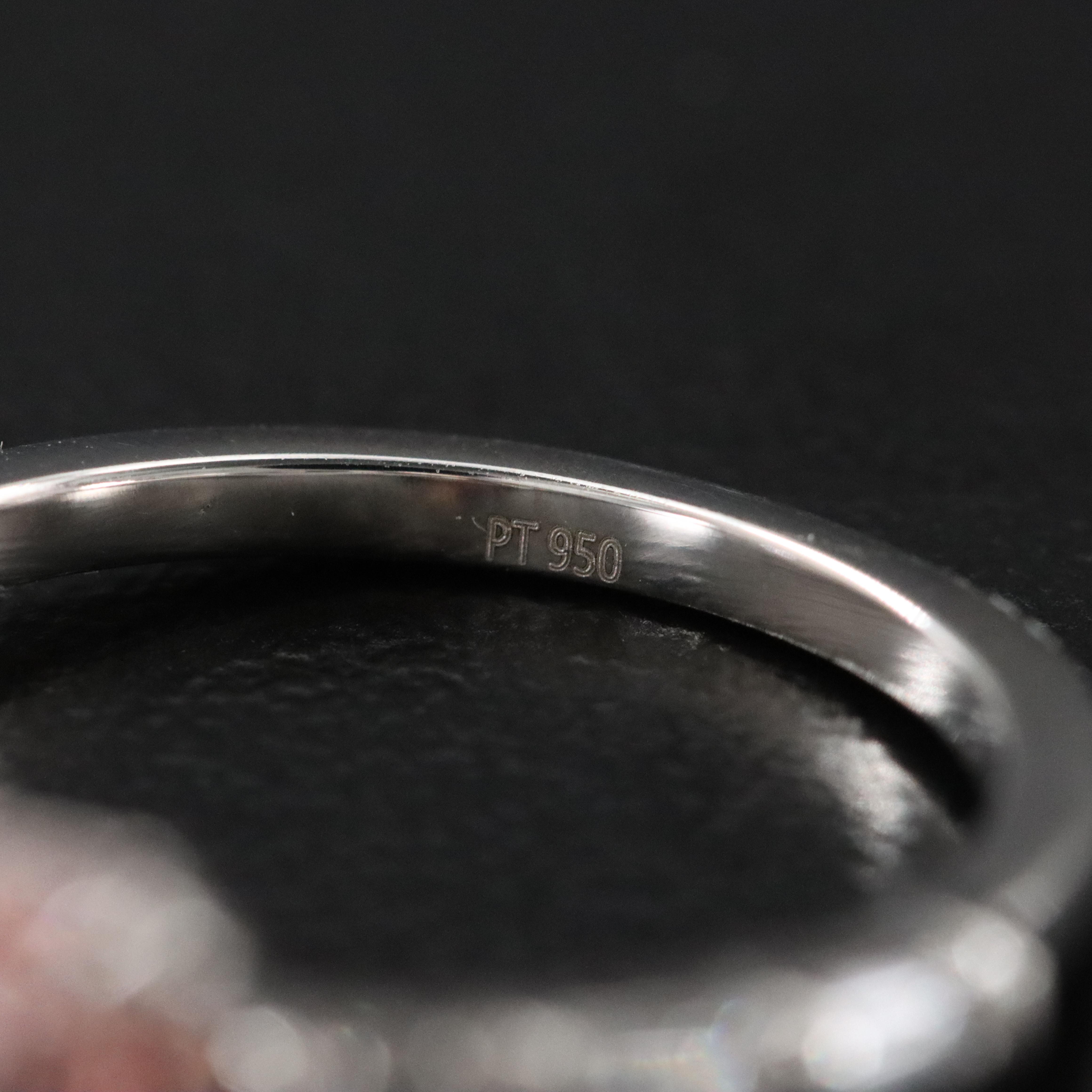 Platinum 3.35  CTW Diamond Ring with Fancy Pink and IGI Reports