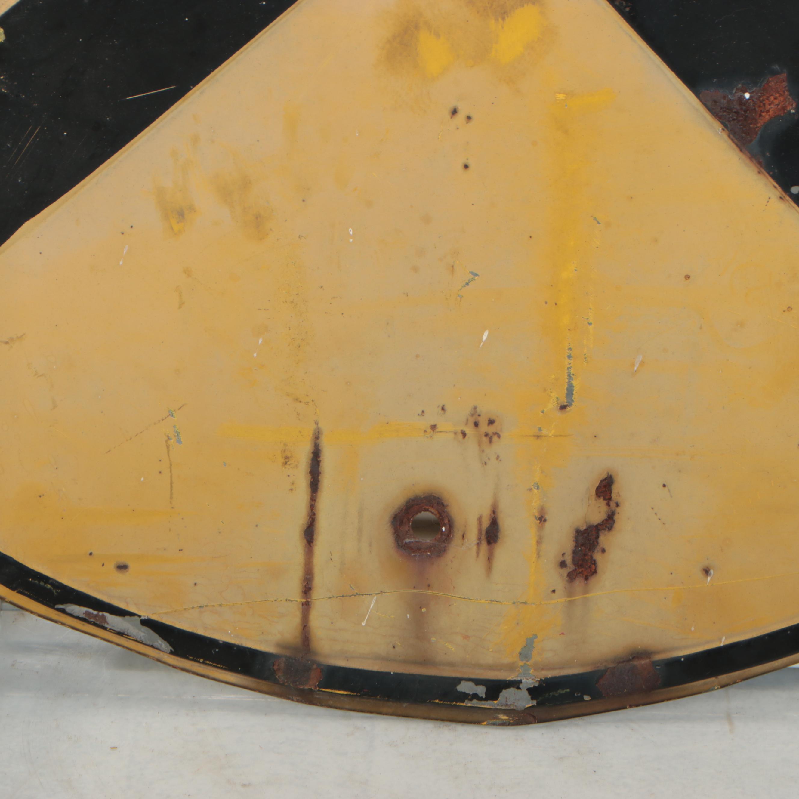 Railroad Crossing Metal Sign