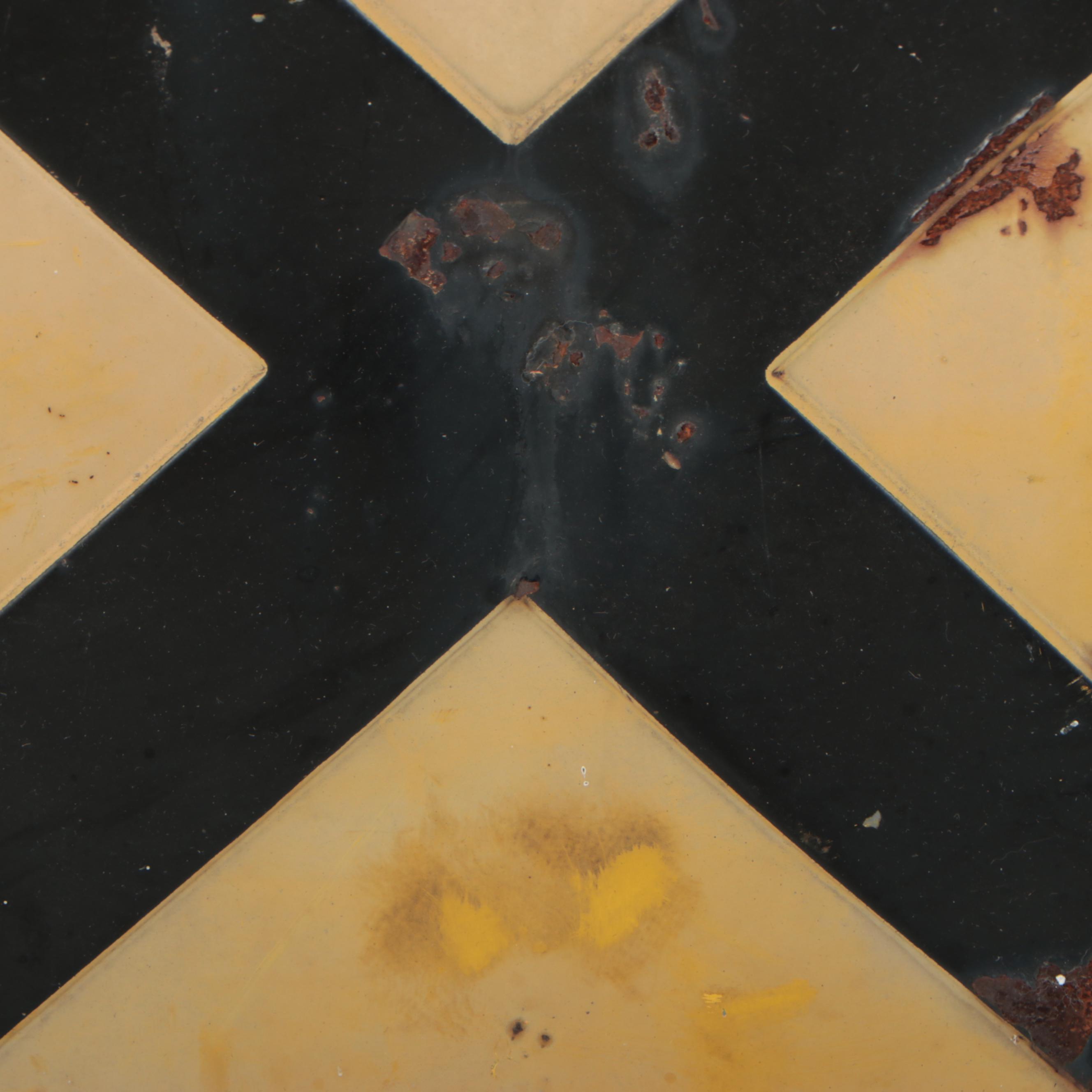 Railroad Crossing Metal Sign