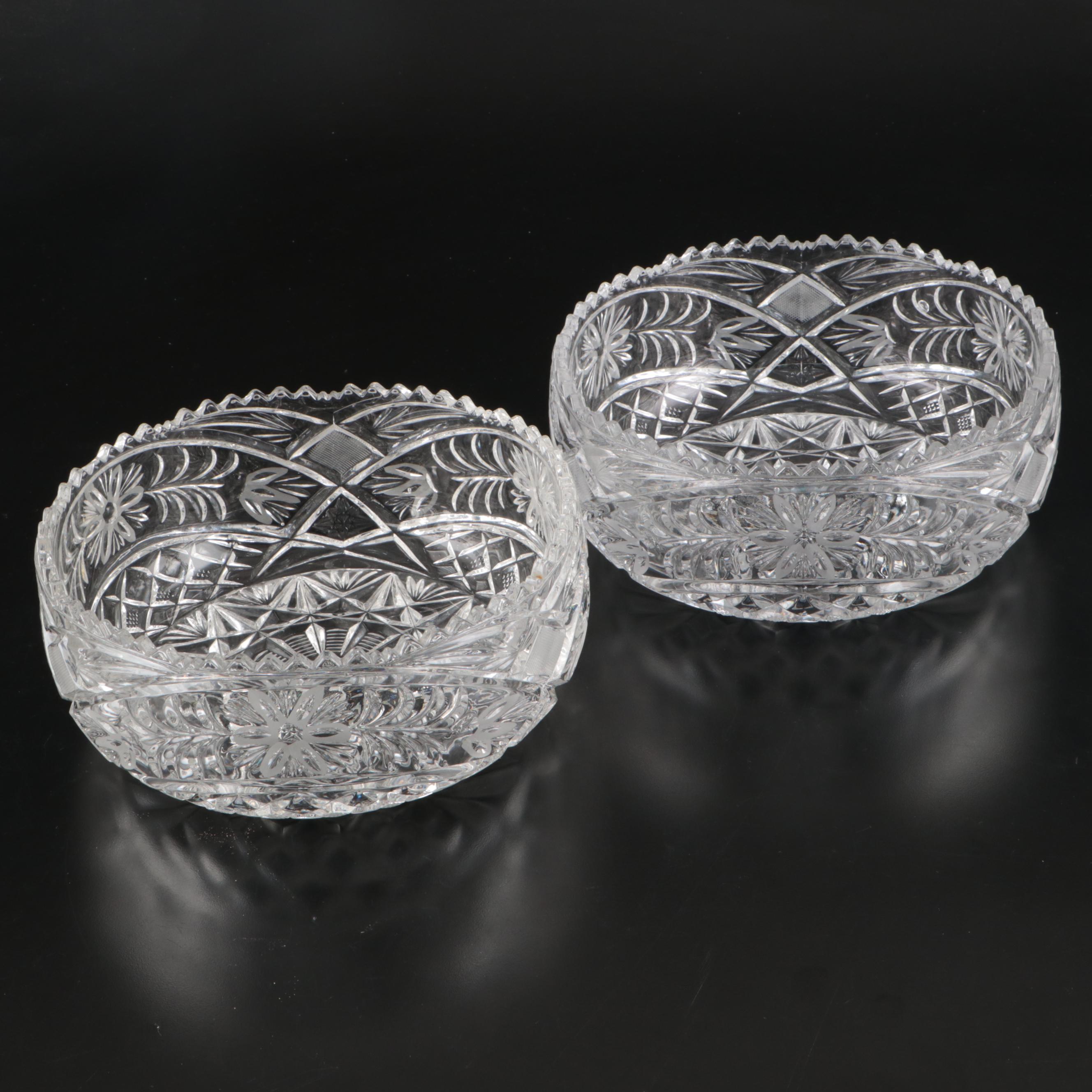 Anne Hutte German Crystal Bowls