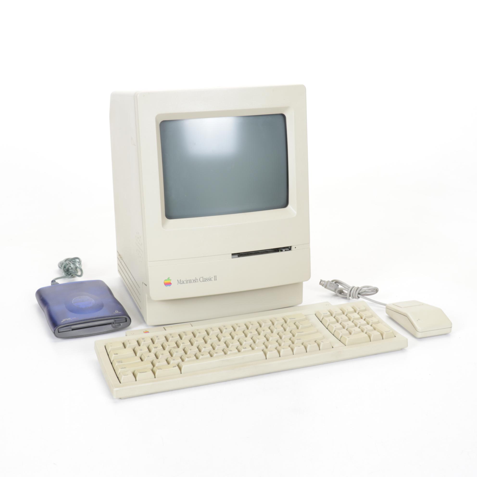 Apple Macintosh Classic II Personal Computer with Keyboard and Mouse, 1992