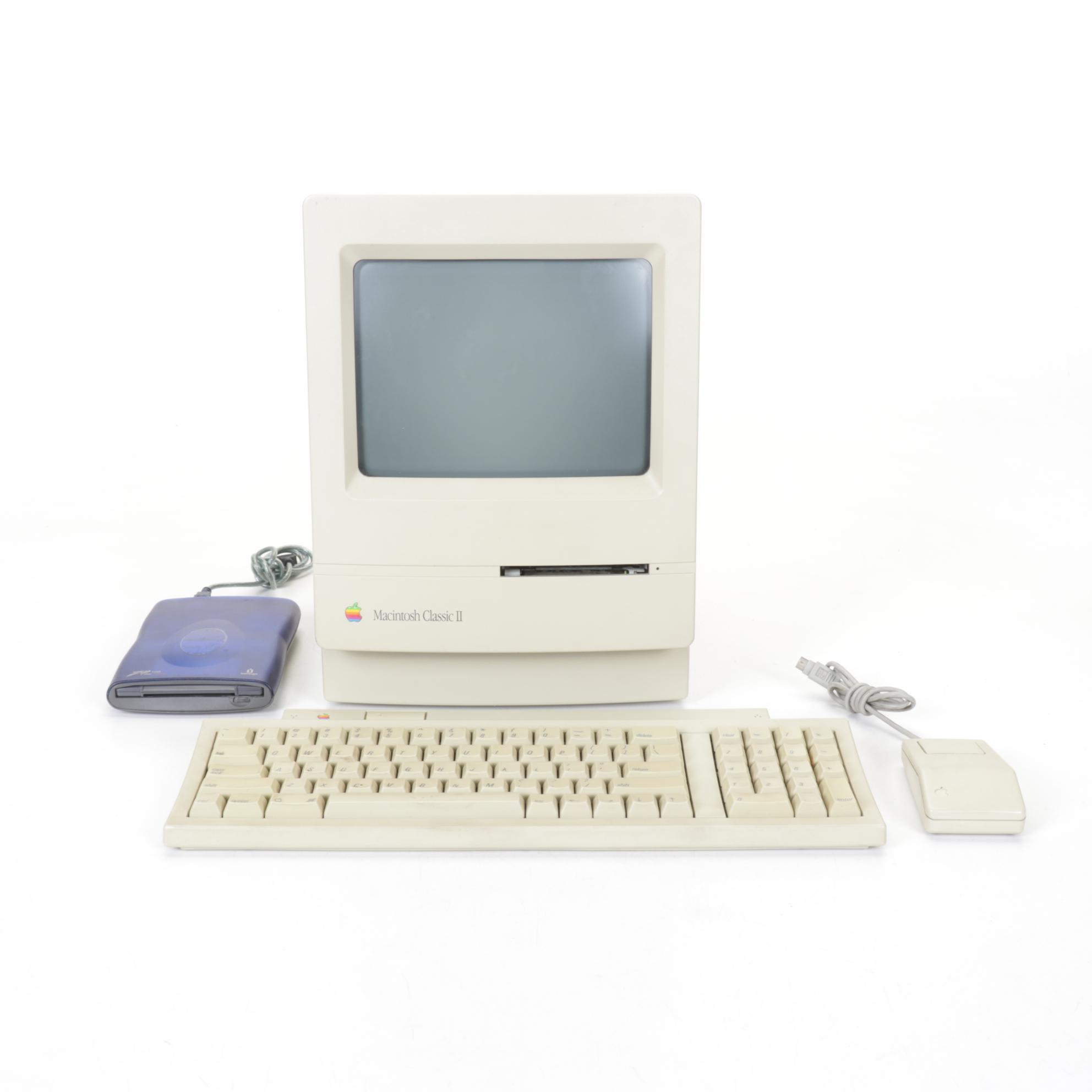 Apple Macintosh Classic II Personal Computer with Keyboard and Mouse, 1992