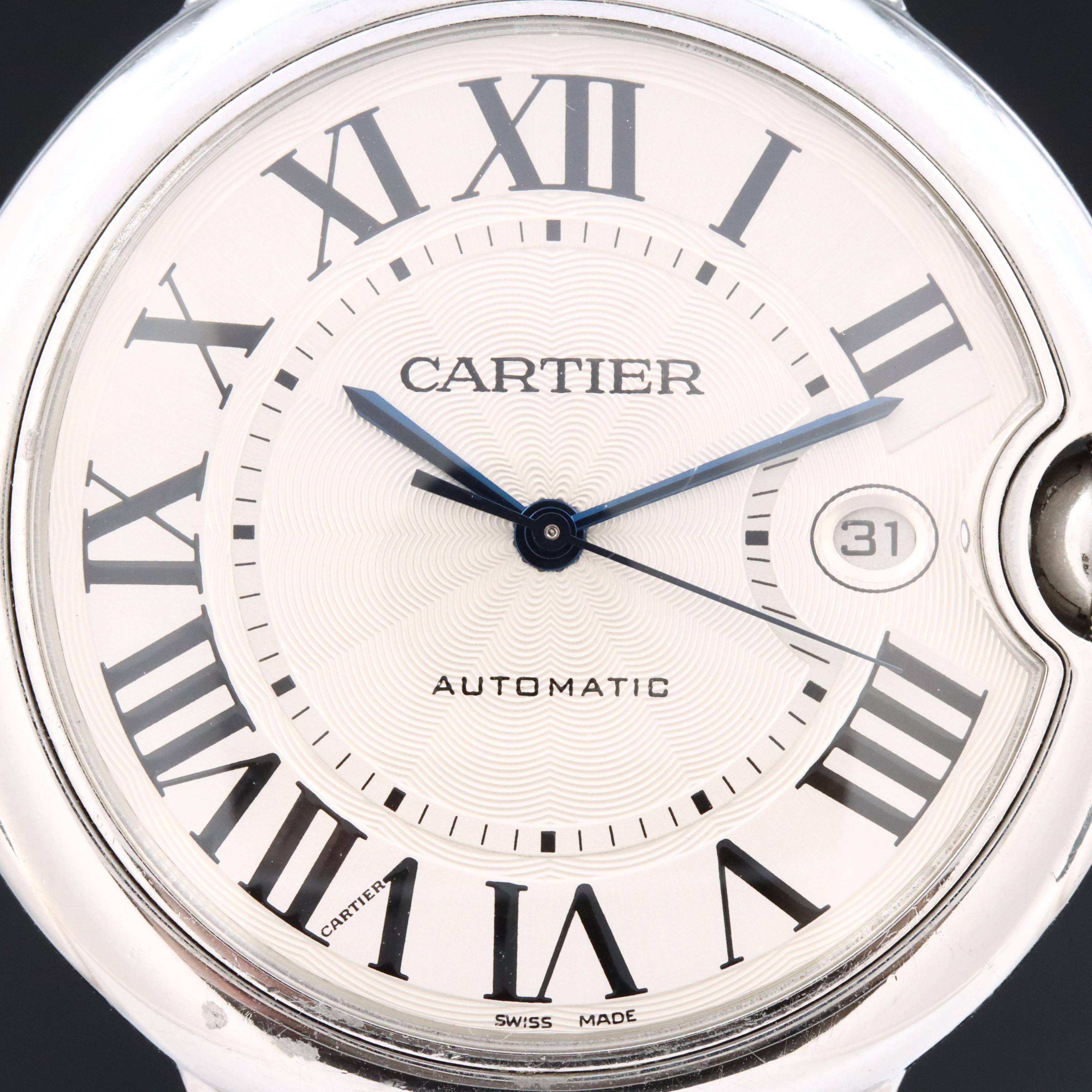 Cartier Ballon Bleu 3001 Silver 42mm Steel Automatic Watch