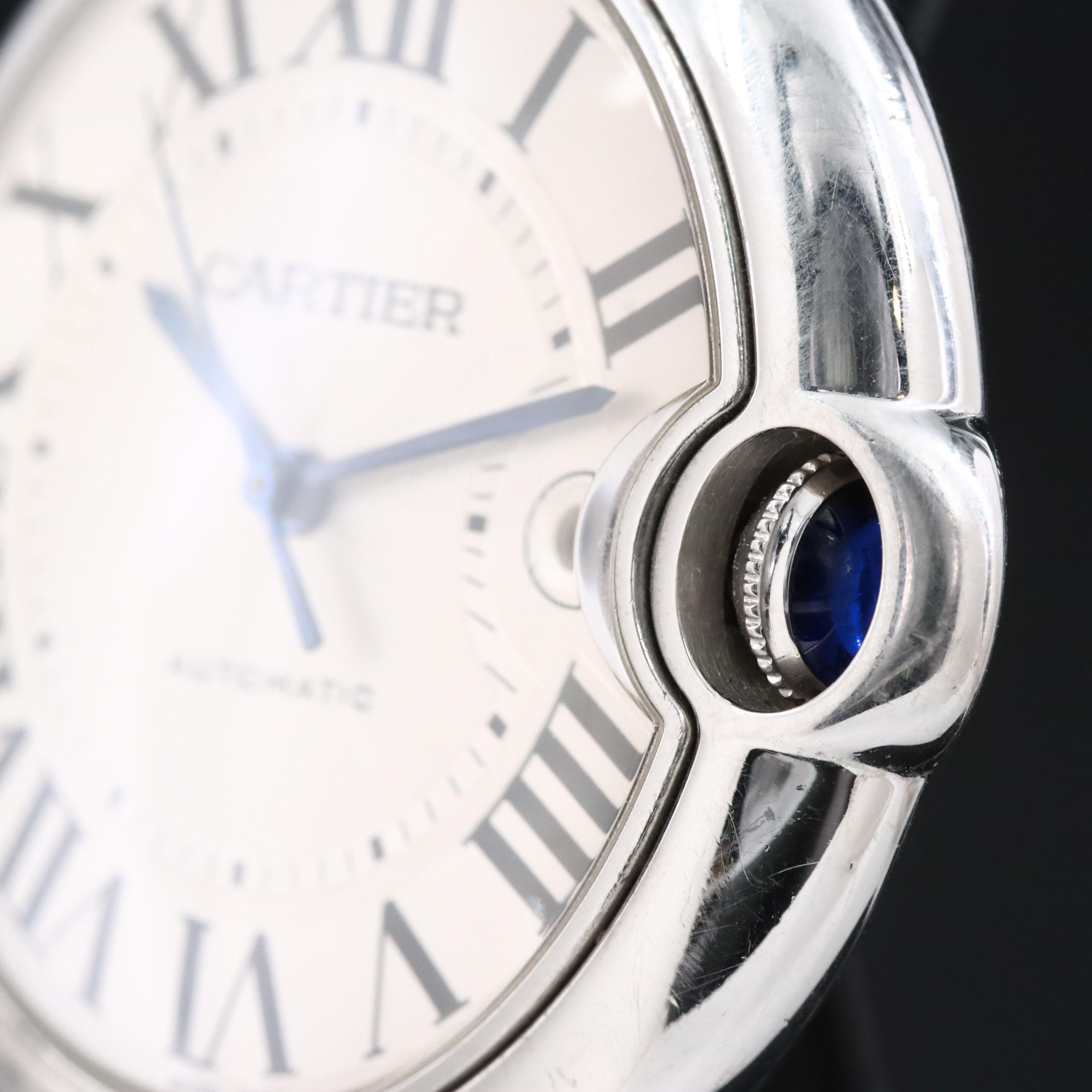 Cartier Ballon Bleu 3001 Silver 42mm Steel Automatic Watch