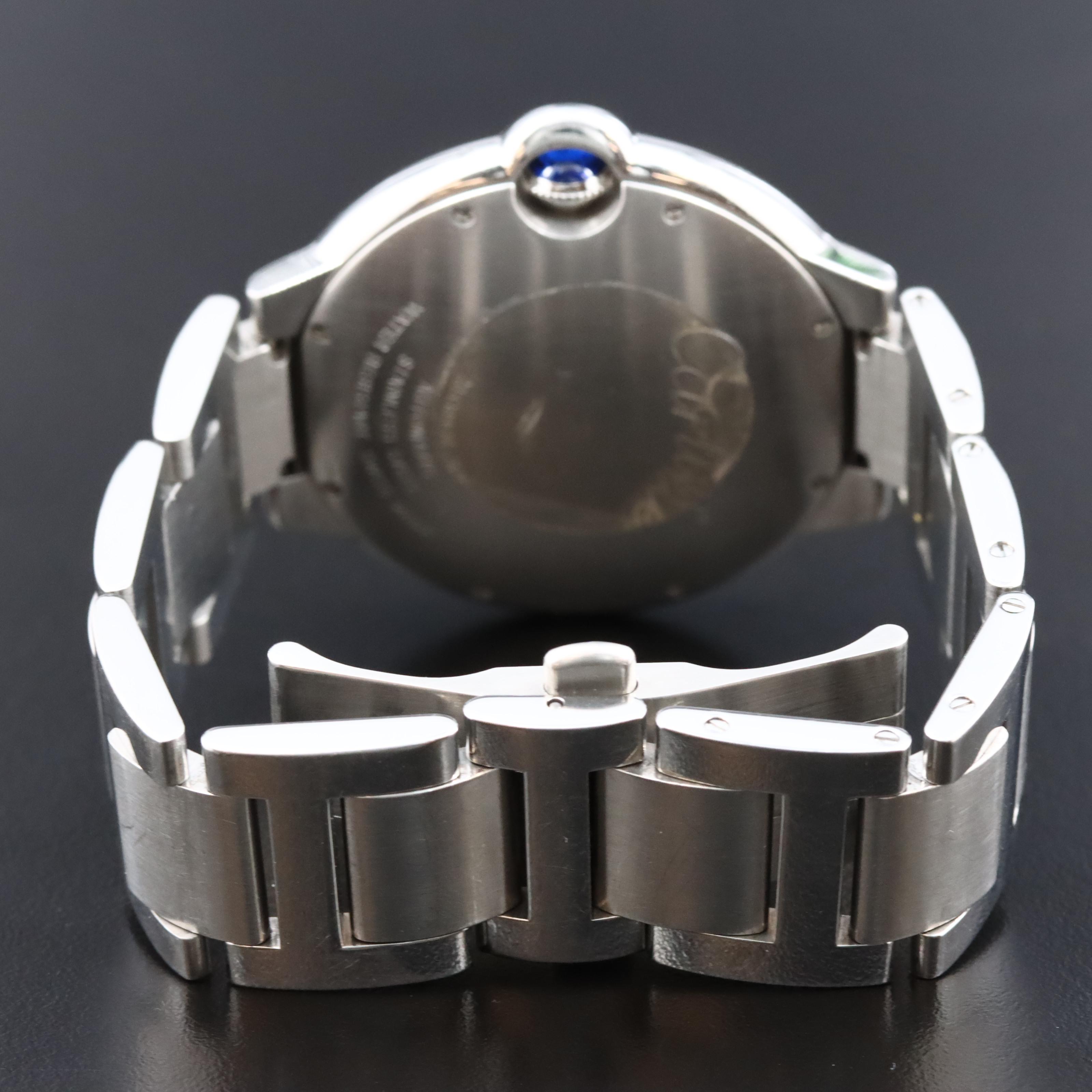 Cartier Ballon Bleu 3001 Silver 42mm Steel Automatic Watch