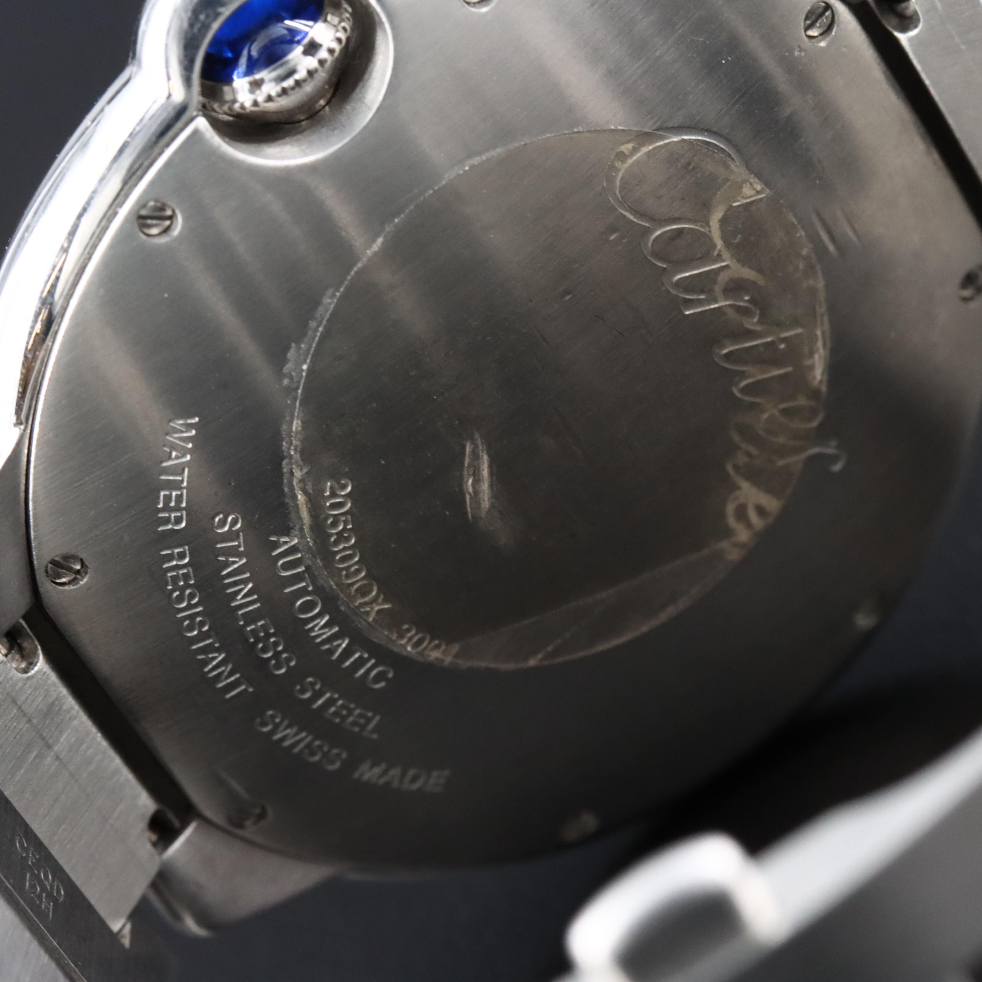 Cartier Ballon Bleu 3001 Silver 42mm Steel Automatic Watch