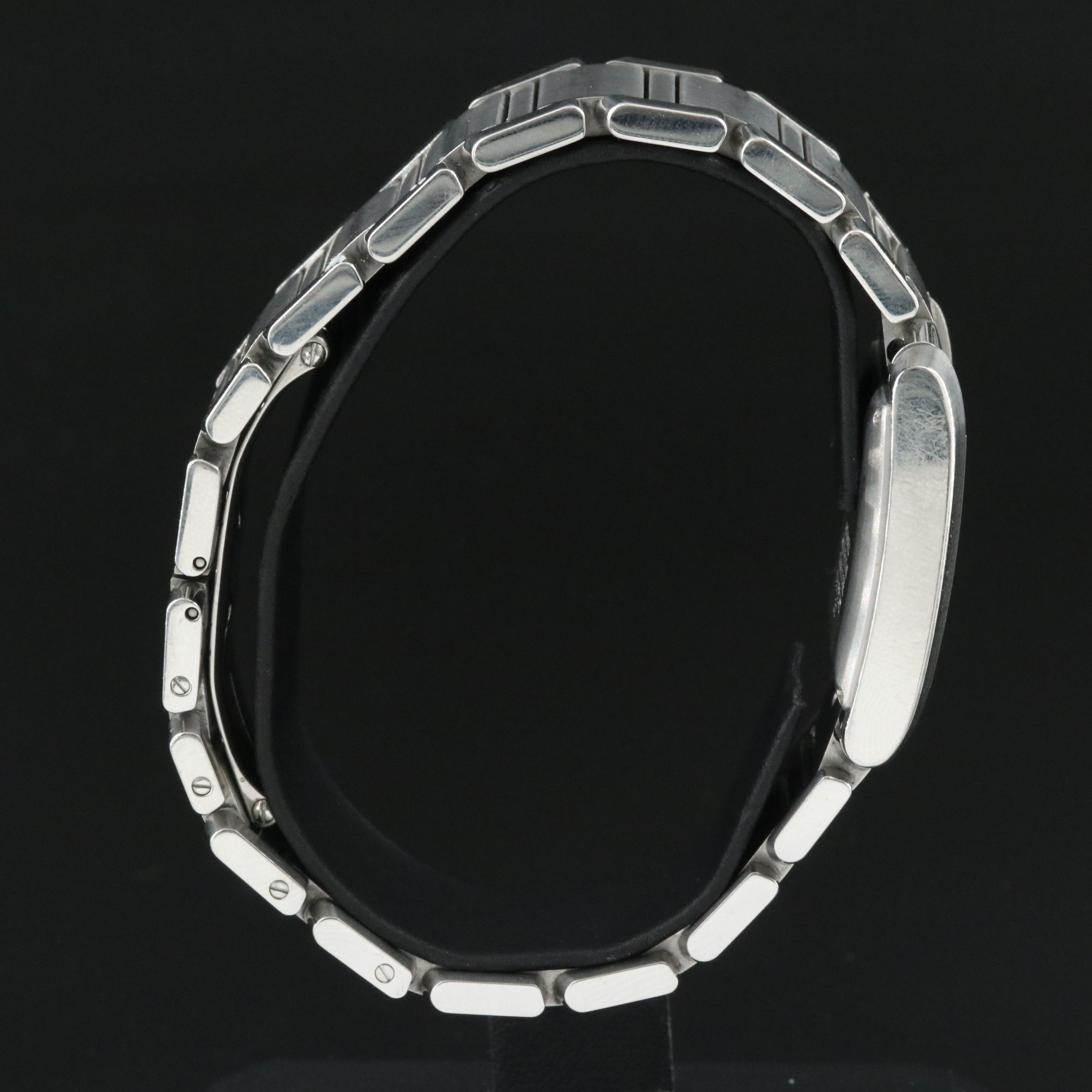 Cartier Tank Francaise Roman Numeral Silver Dial 28mm Steel Automatic Watch 2302