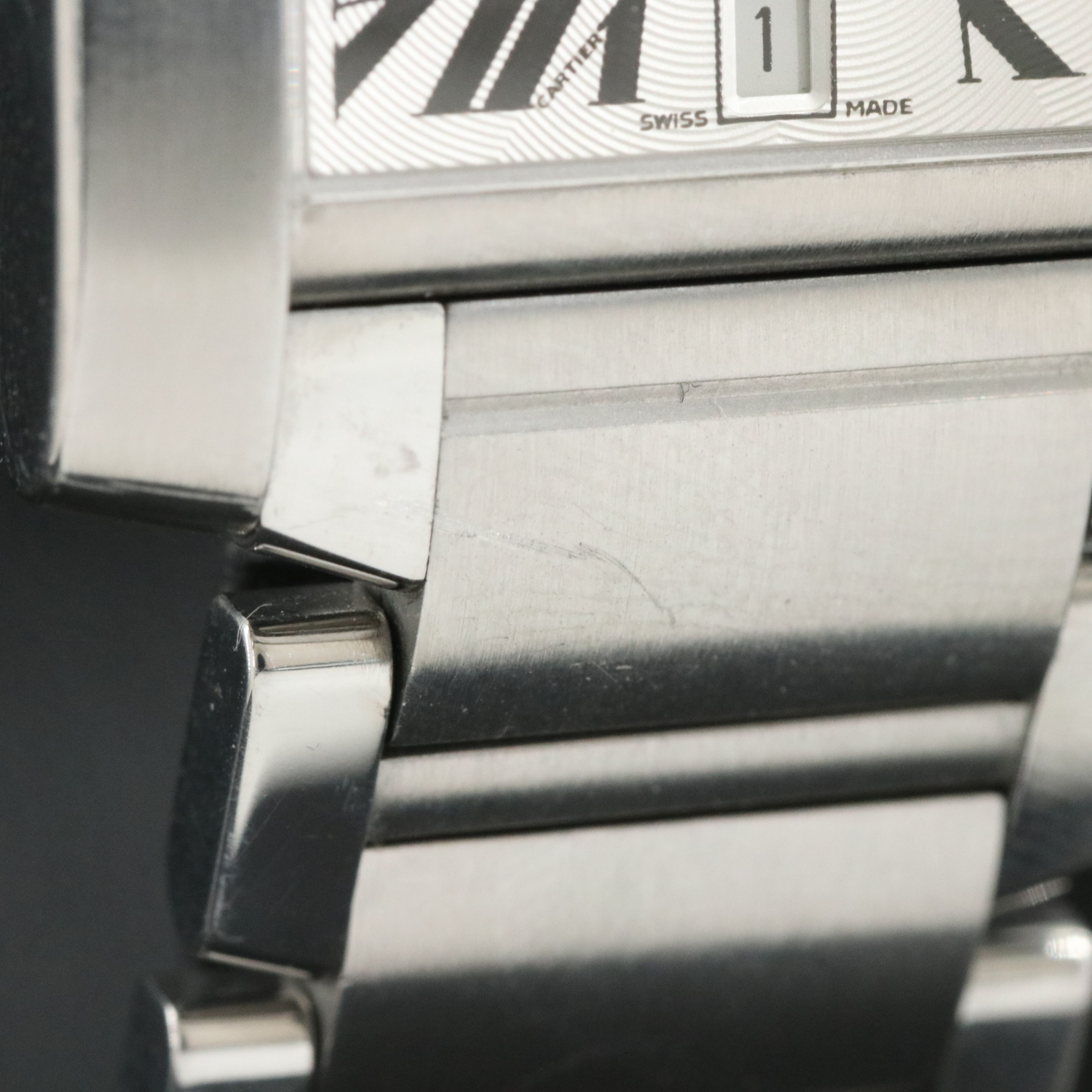 Cartier Tank Francaise Roman Numeral Silver Dial 28mm Steel Automatic Watch 2302