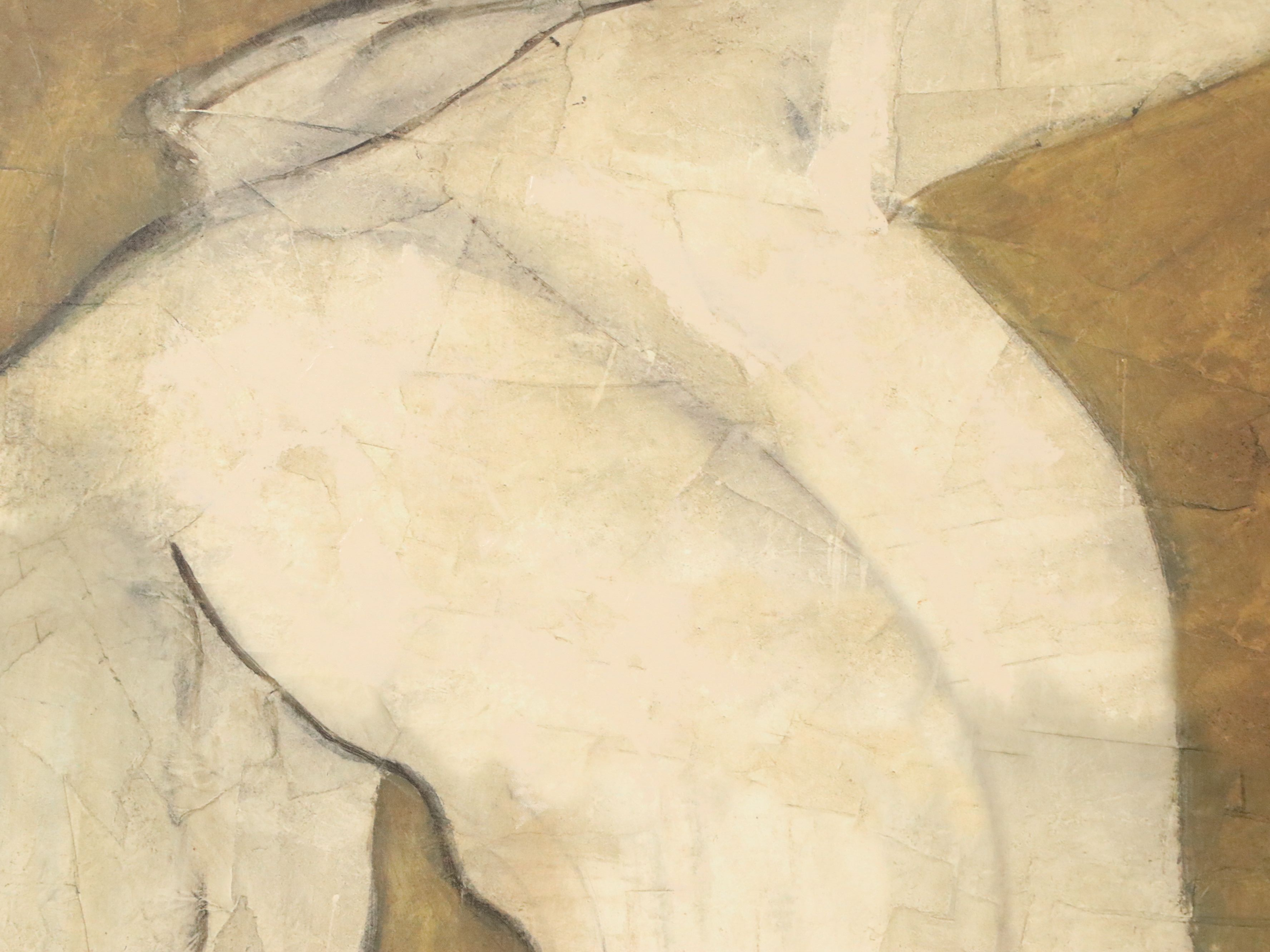 Viktor Klauss Modernist Style Figurative Giclée "Modesty"