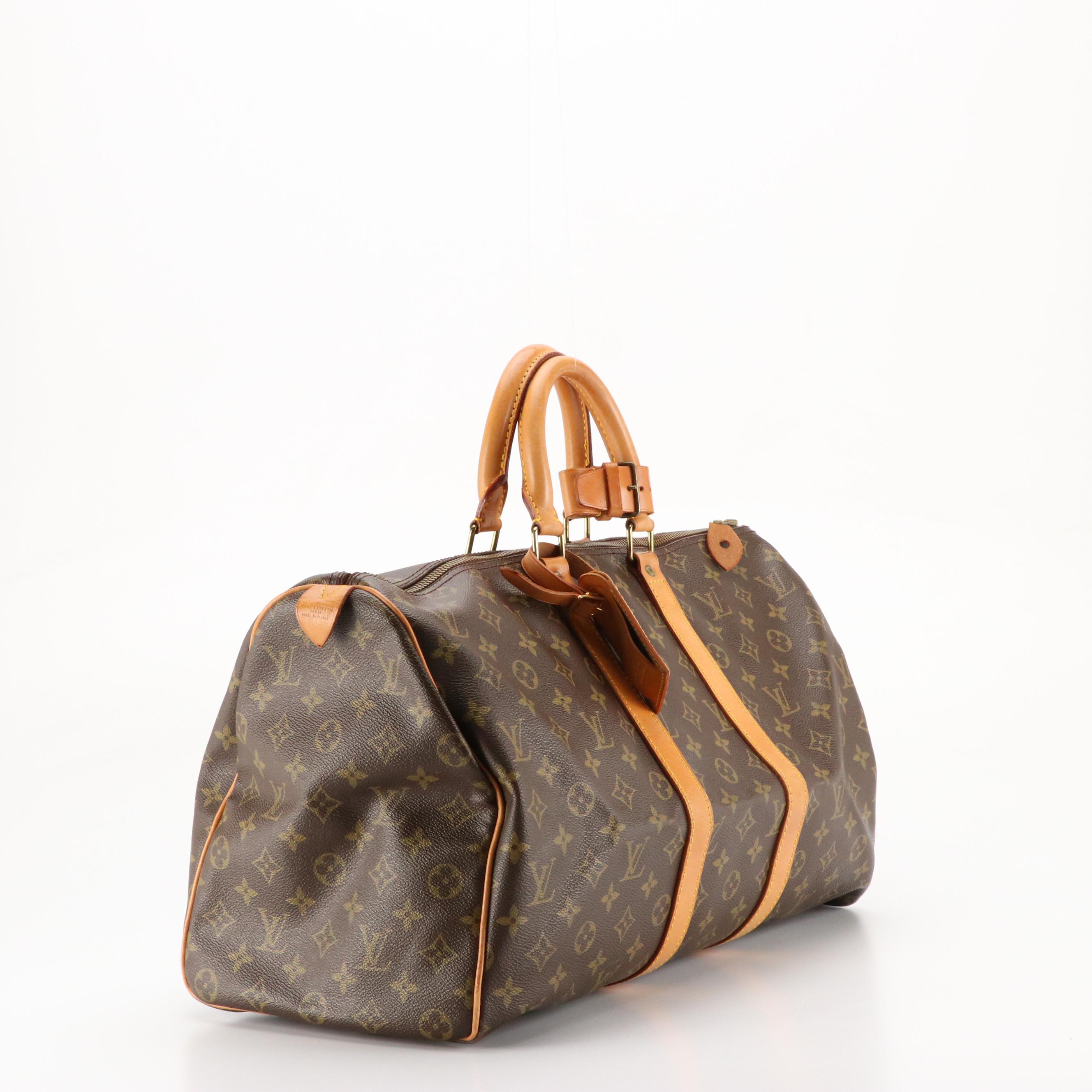 Louis Vuitton Keepall 45 in Monogram Canvas and Vachetta Leather, 1980s