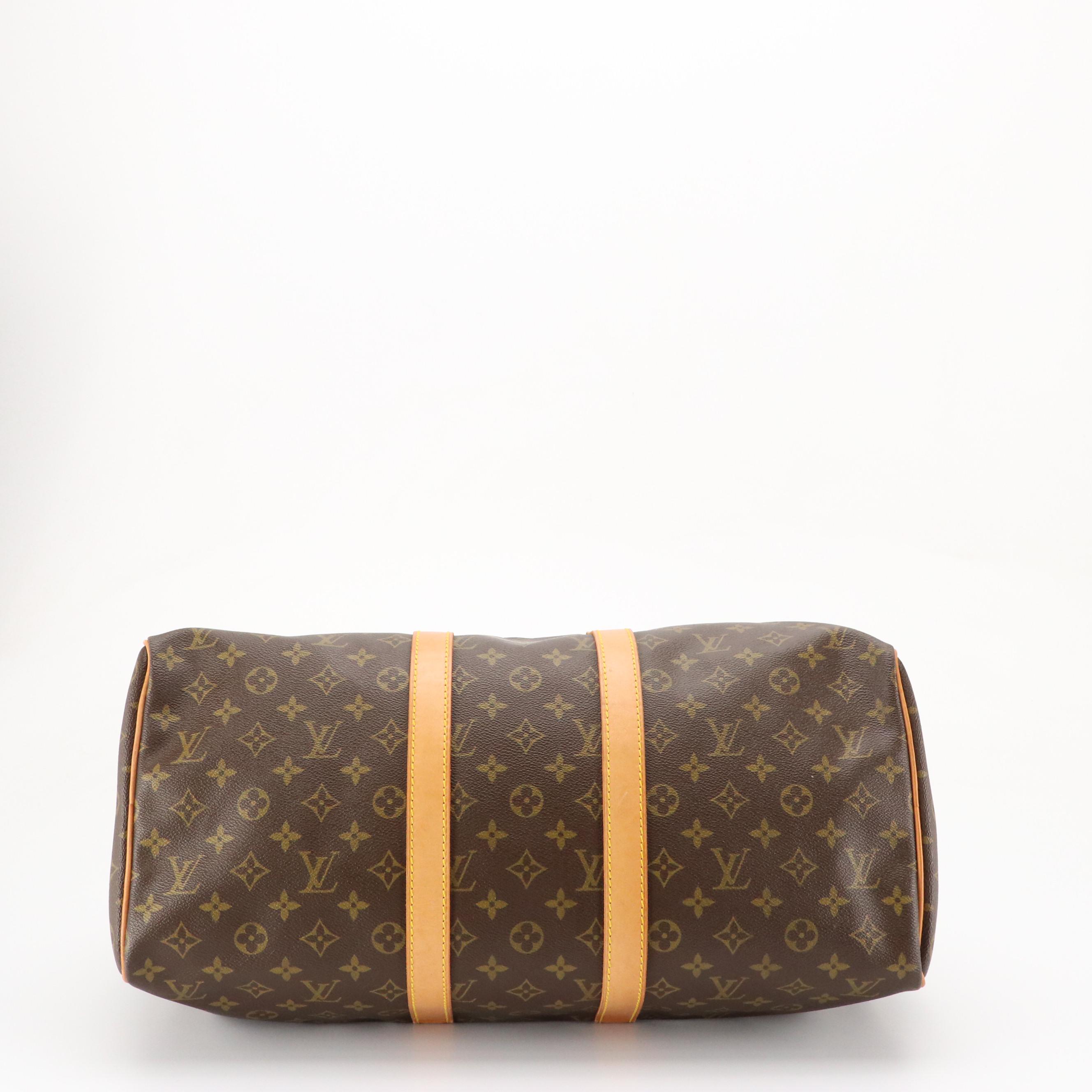 Louis Vuitton Keepall 45 in Monogram Canvas and Vachetta Leather, 1980s