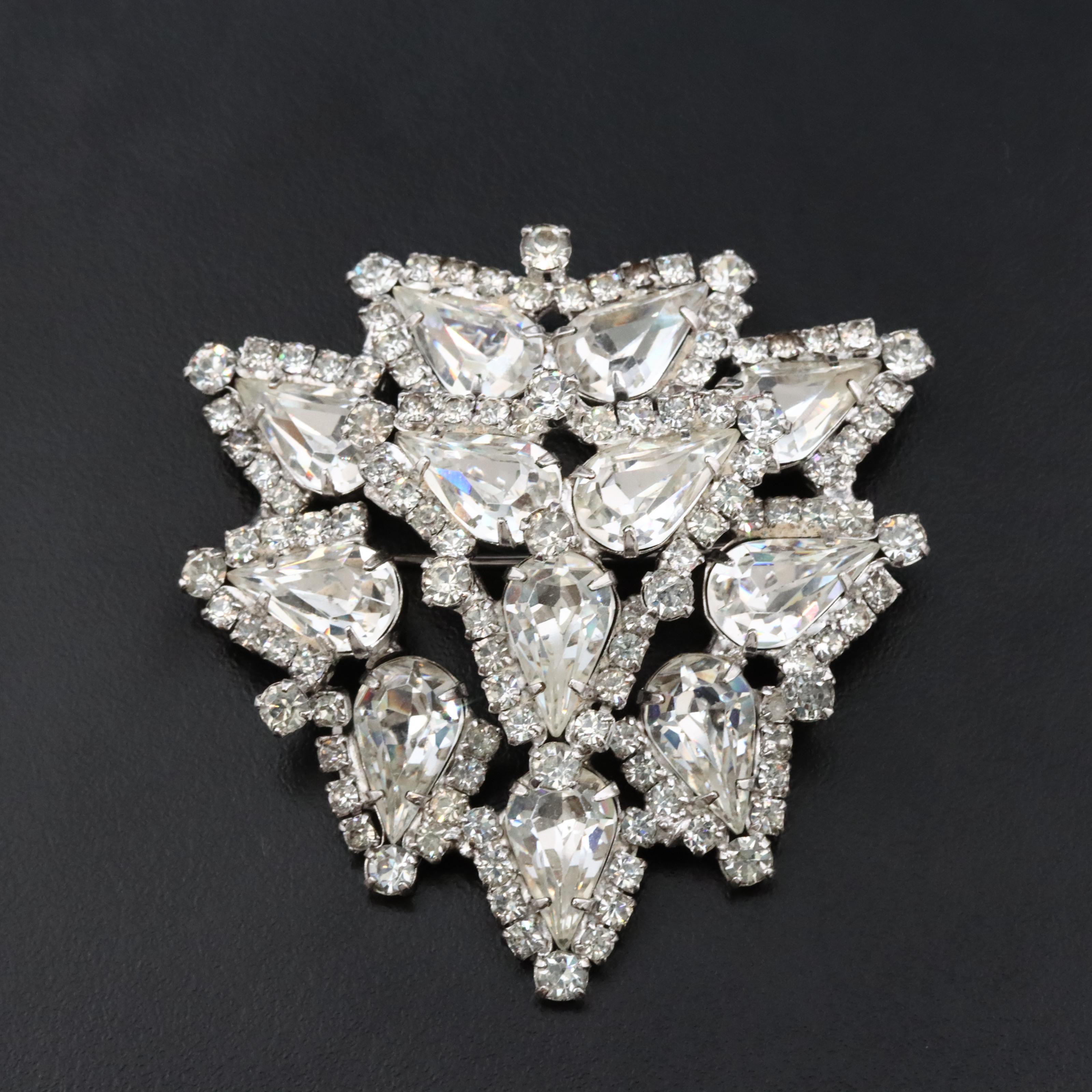 Weiss Rhinestone Brooch