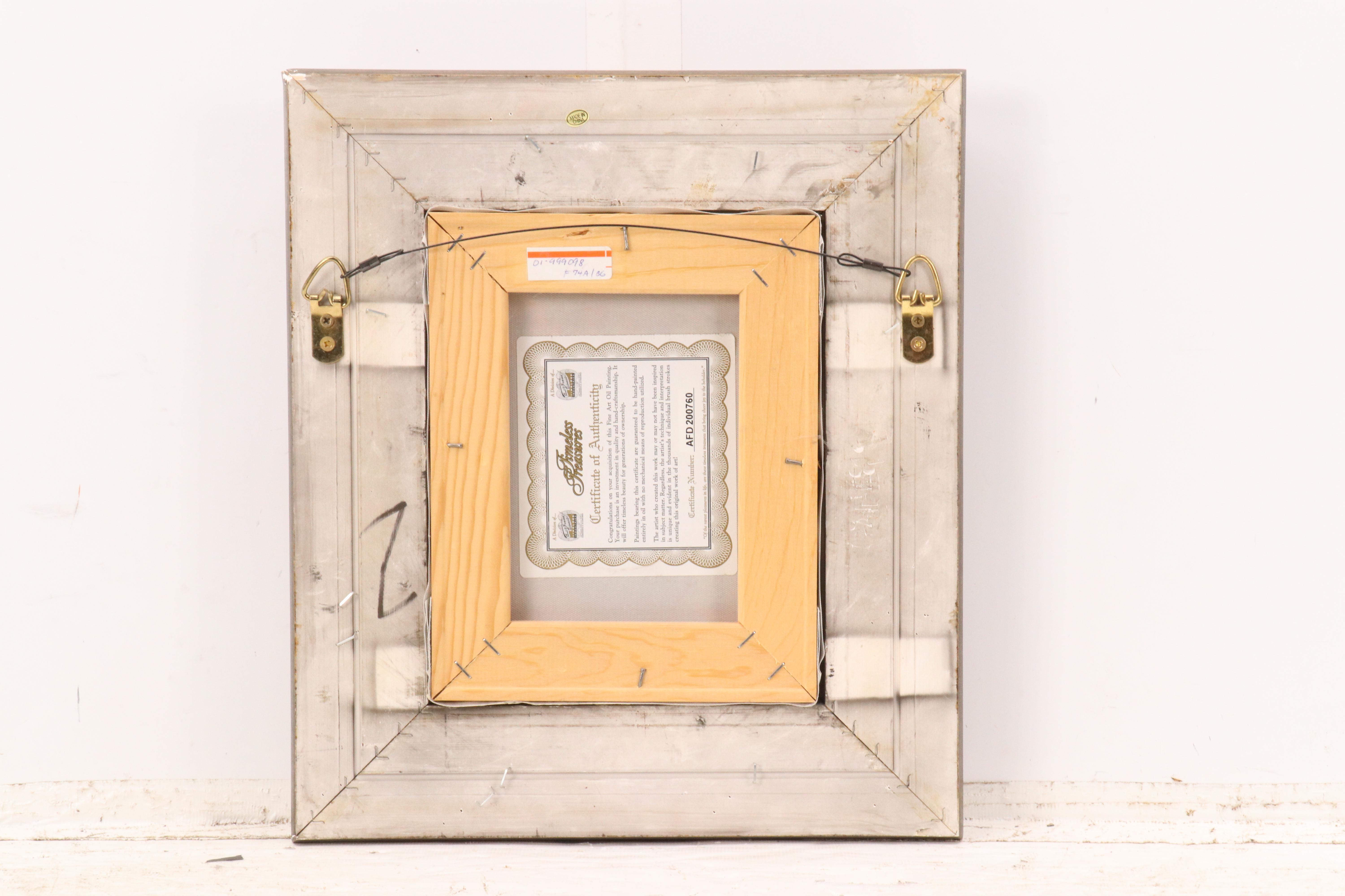 Impressionist Style Floral Still Life Painting, Late 20th Century