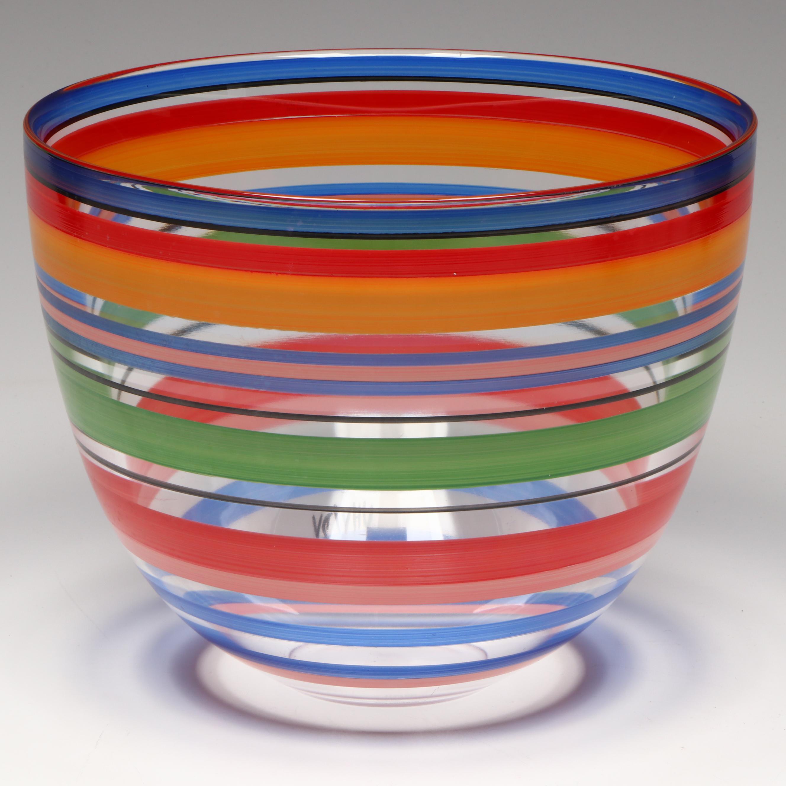 Ulrica Hydman Vallien for Kosta Boda "Rio" Glass Bowl