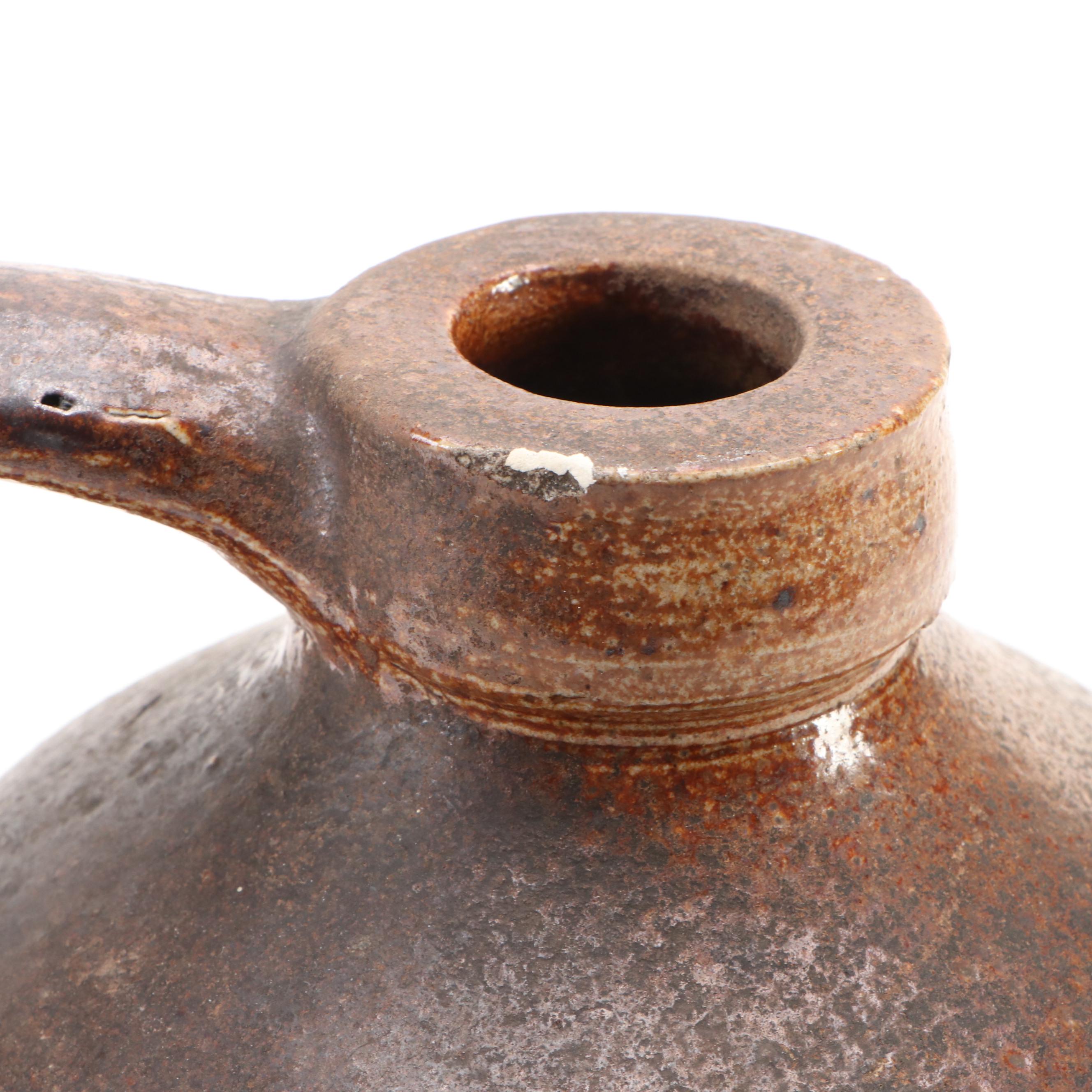 Brown Salt Glazed Stoneware Jug