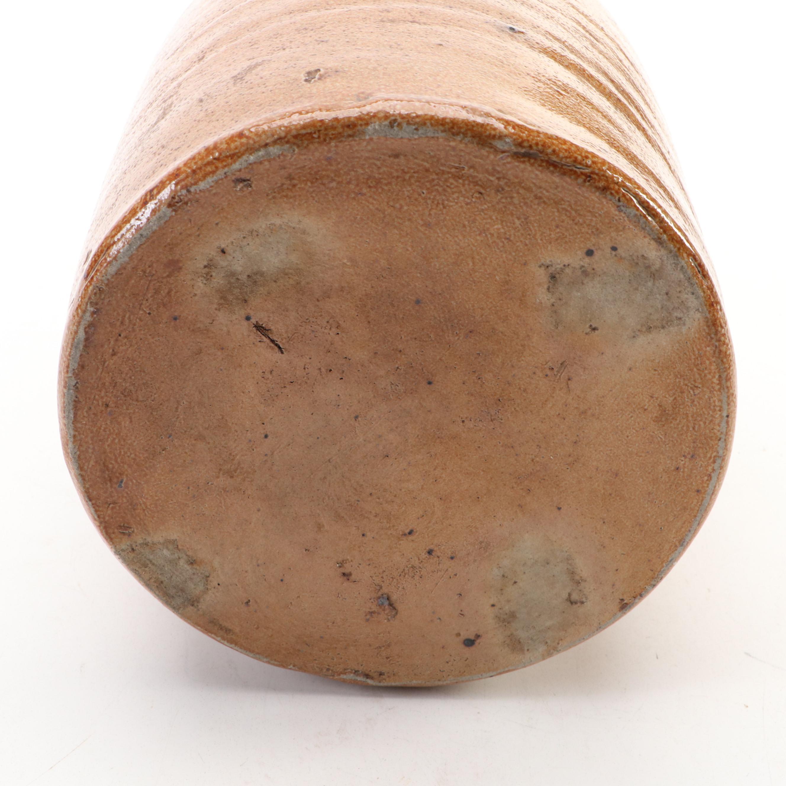 Brown Salt Glazed Stoneware Jug