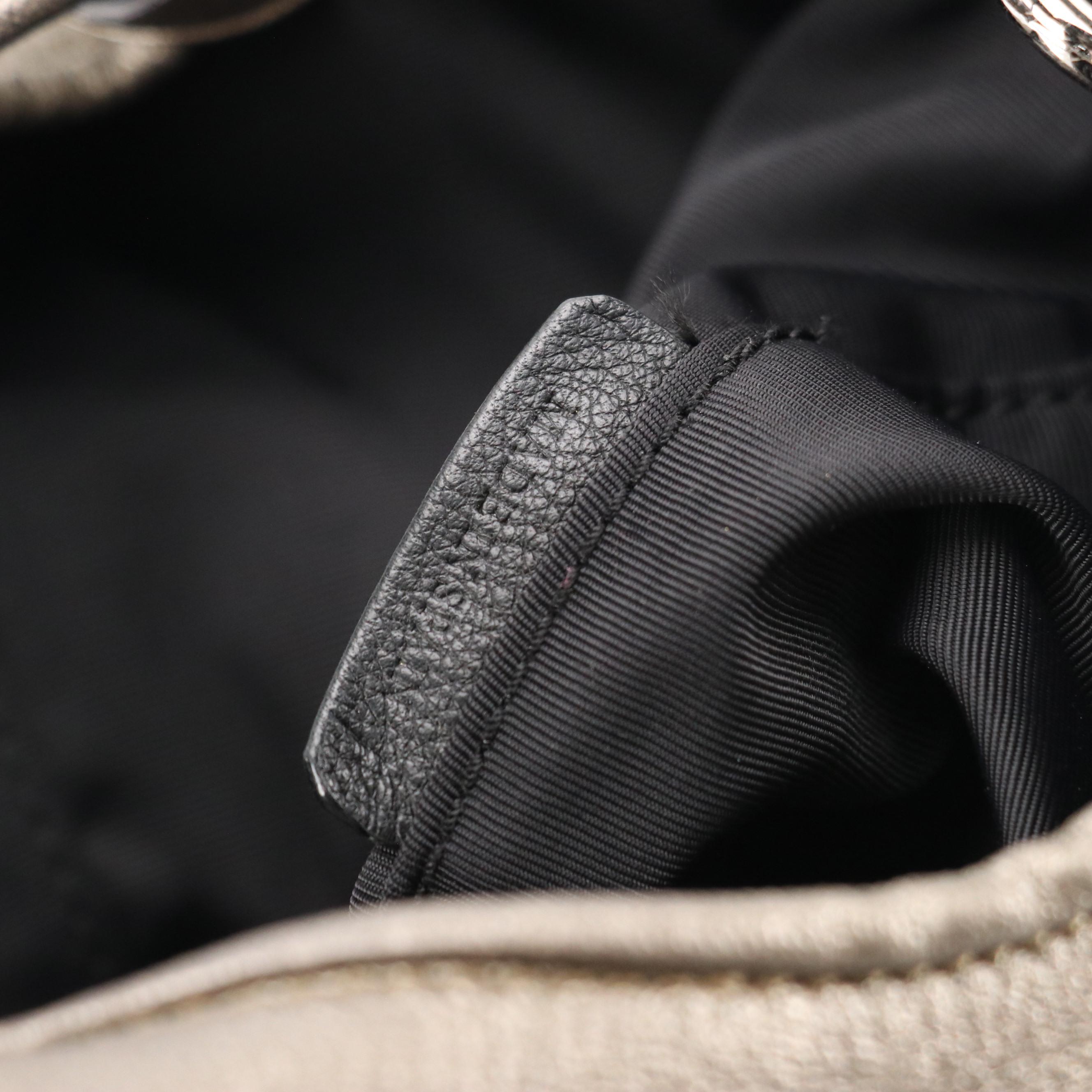 Loewe Metallic Leather Calle Padlock Tote