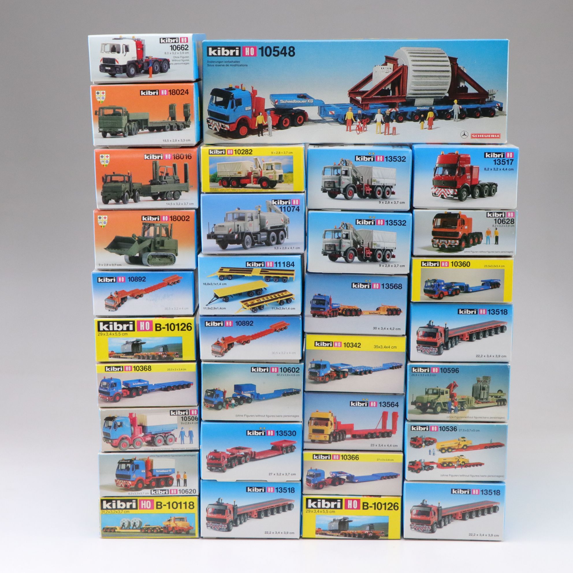 Kibri HO Scale Construction and Military Vehicle Model Kits