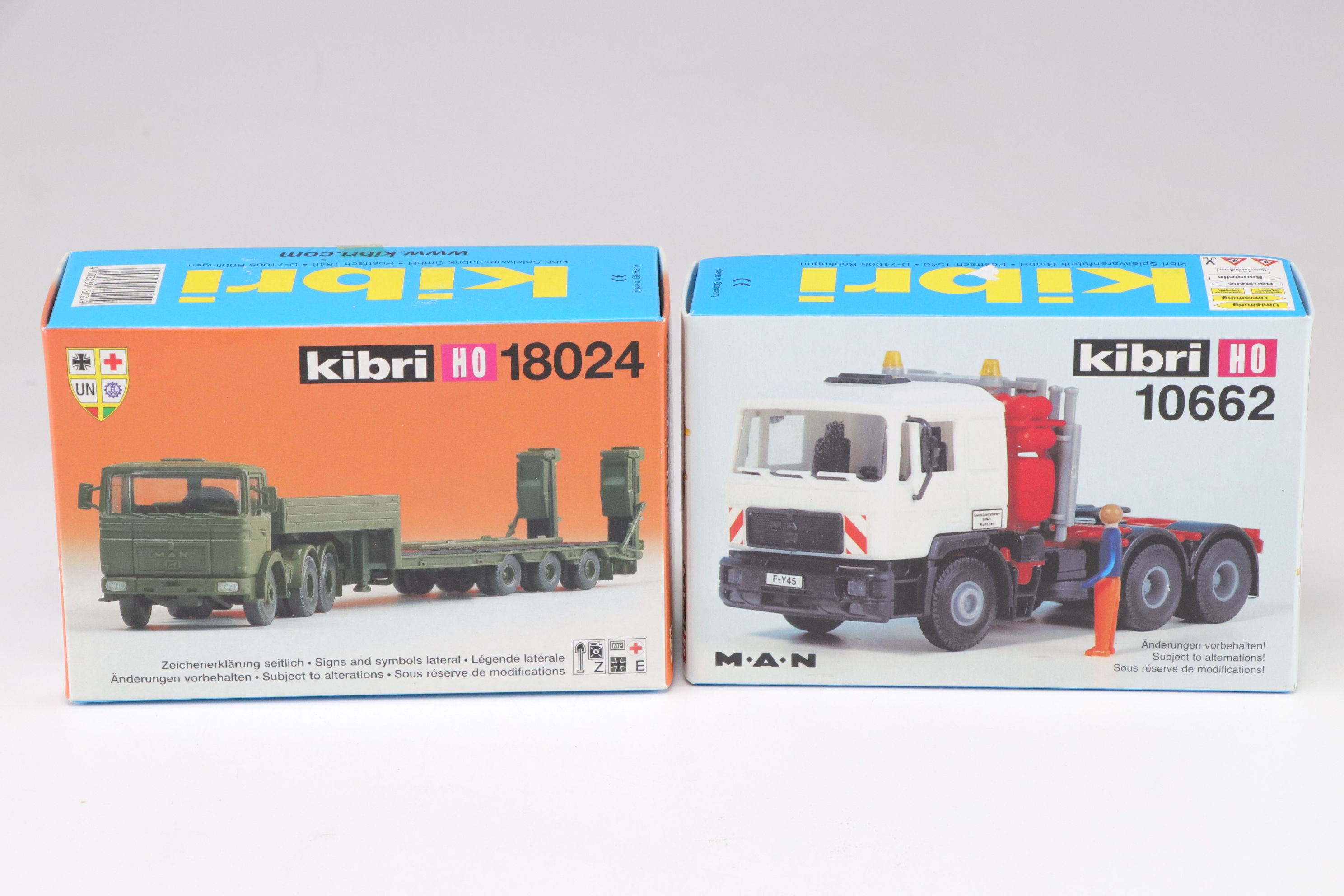 Kibri HO Scale Construction and Military Vehicle Model Kits