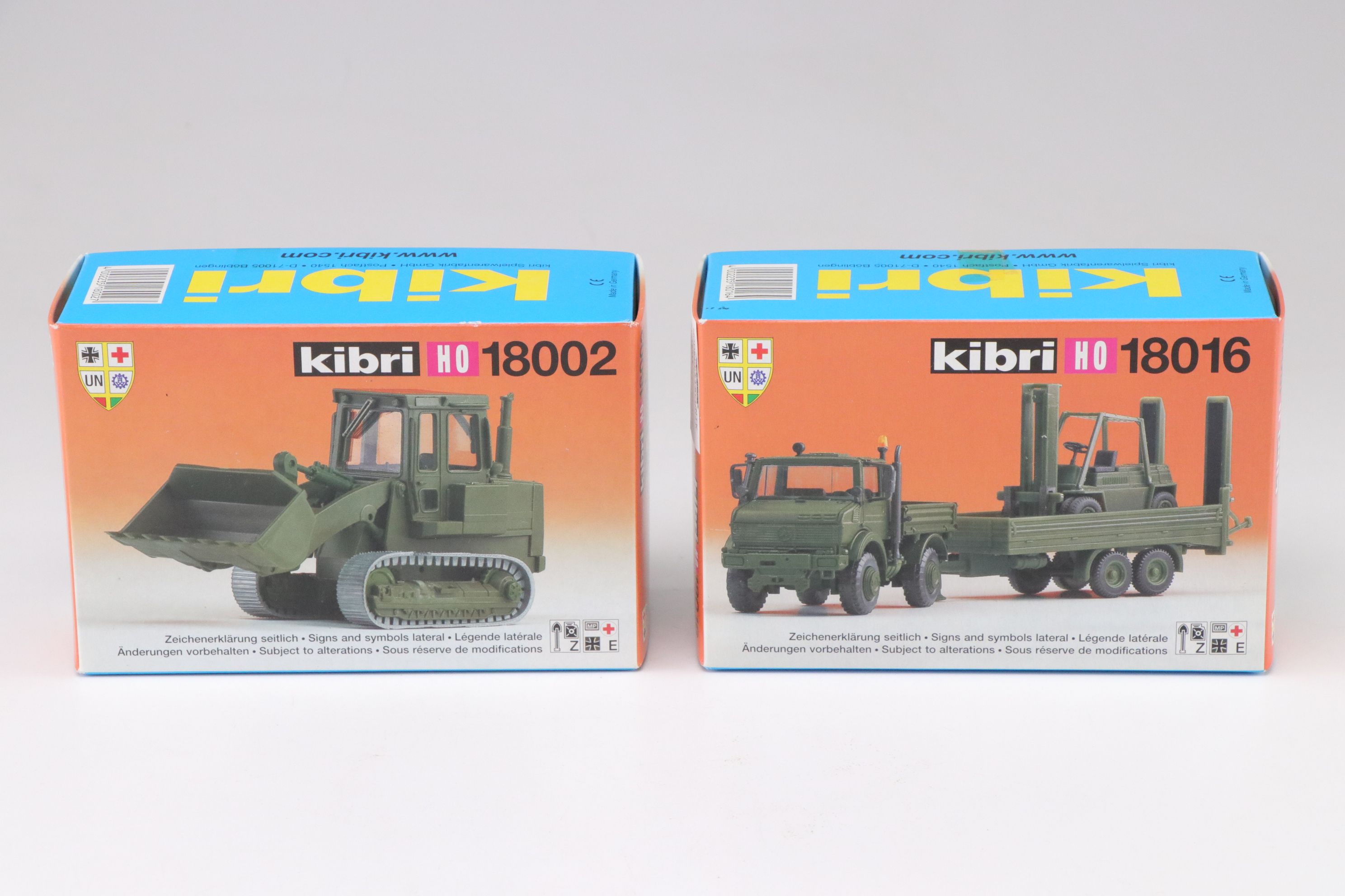 Kibri HO Scale Construction and Military Vehicle Model Kits