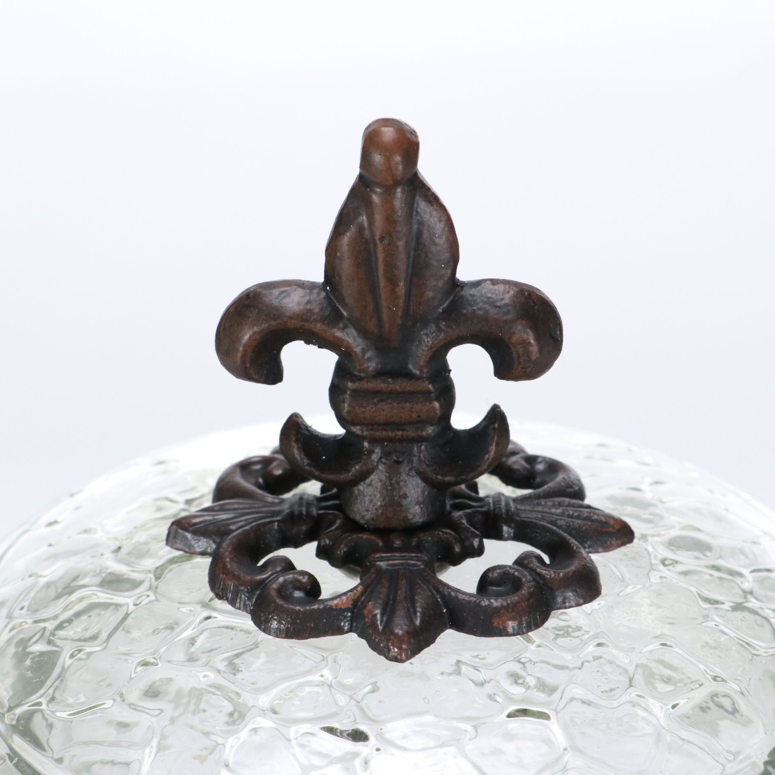 Valencia Glass Beverage Server with Cast Aluminum Pedestal