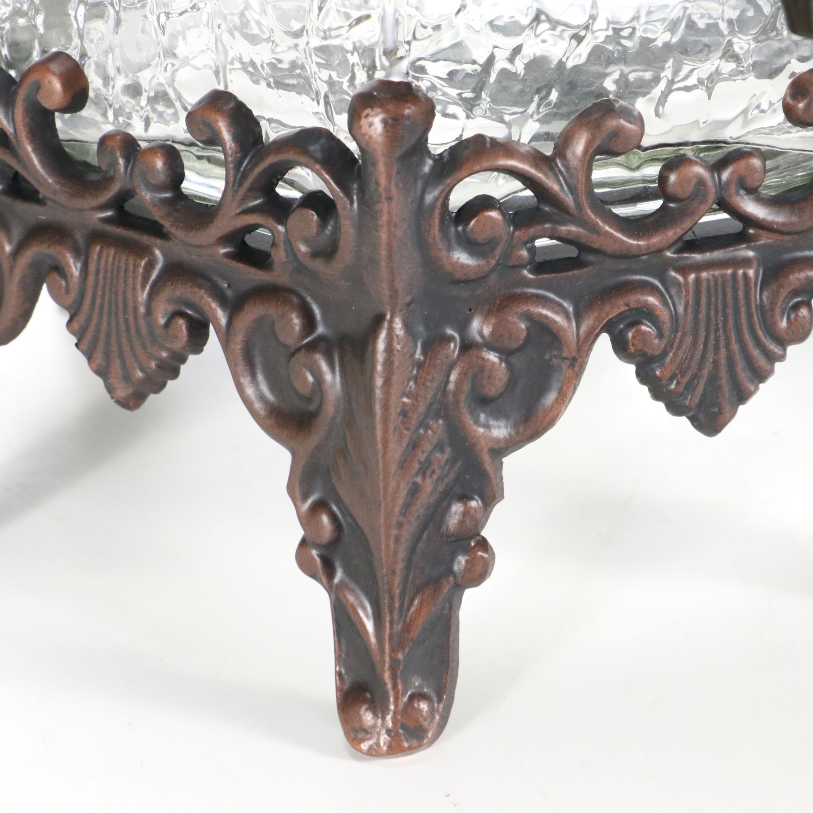 Valencia Glass Beverage Server with Cast Aluminum Pedestal