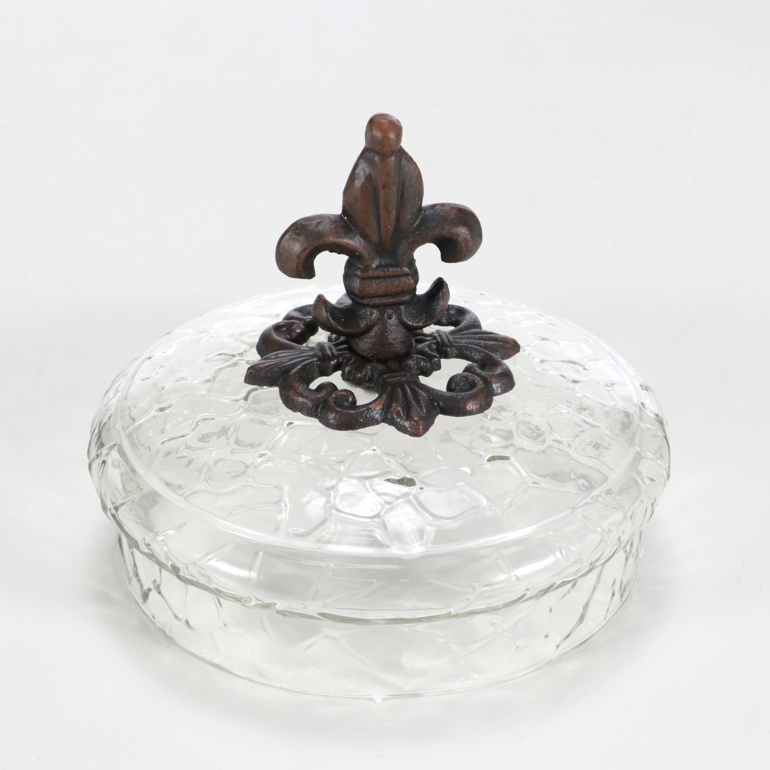 Valencia Glass Beverage Server with Cast Aluminum Pedestal