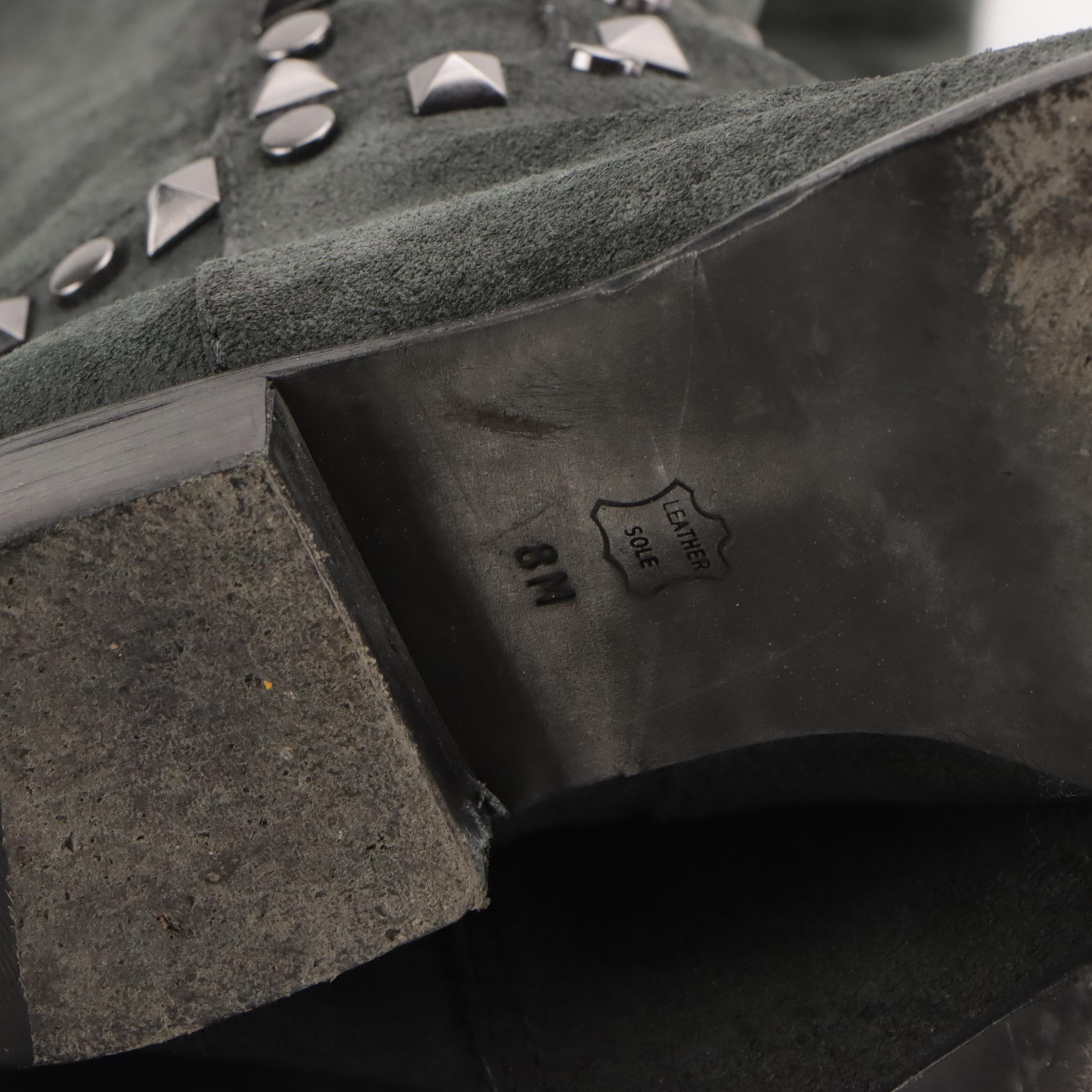 Tory Burch Rhett Over-the-Knee Boots in Studded Suede with Box