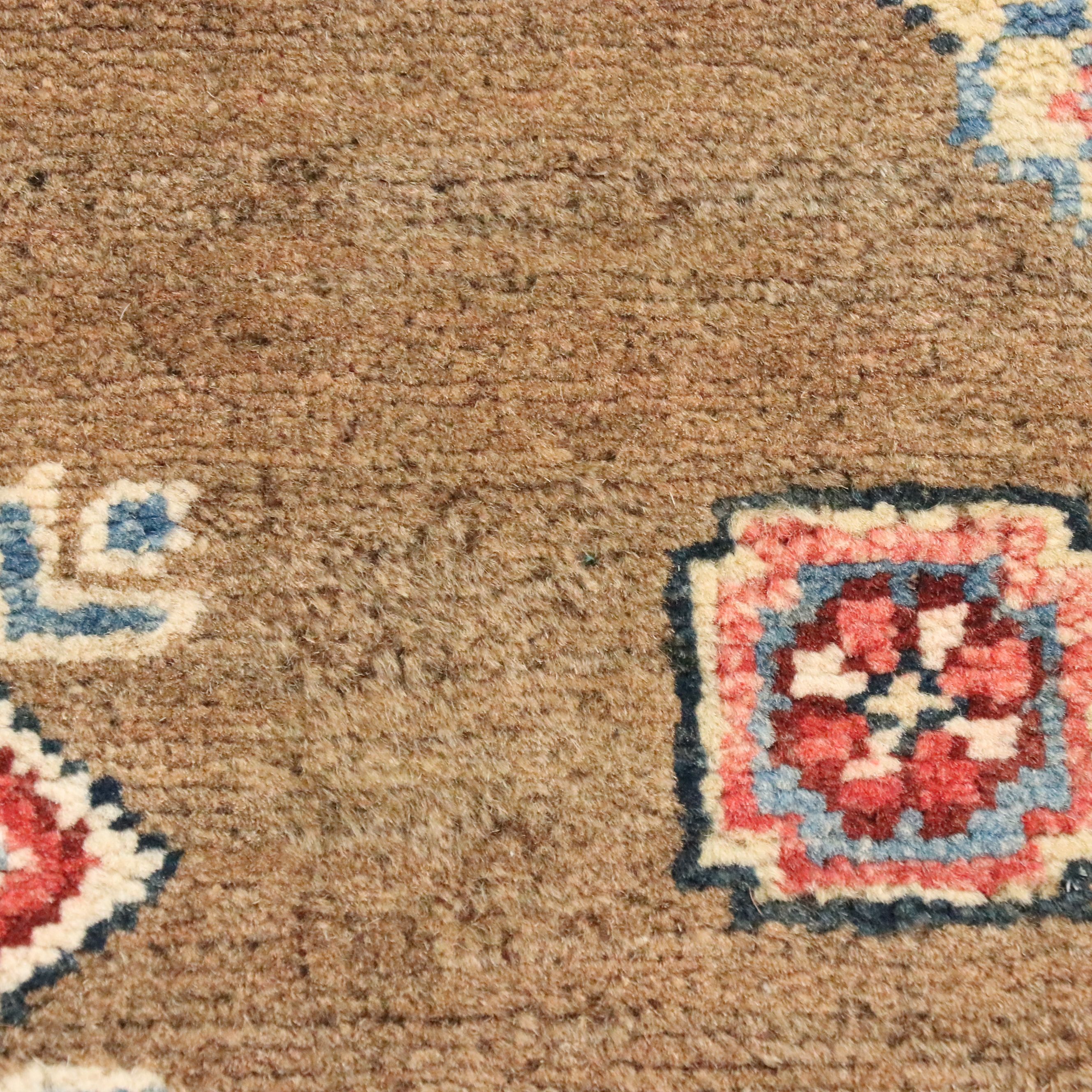 4' x 5'9 Hand-Knotted Pakistani Kazak Area Rug