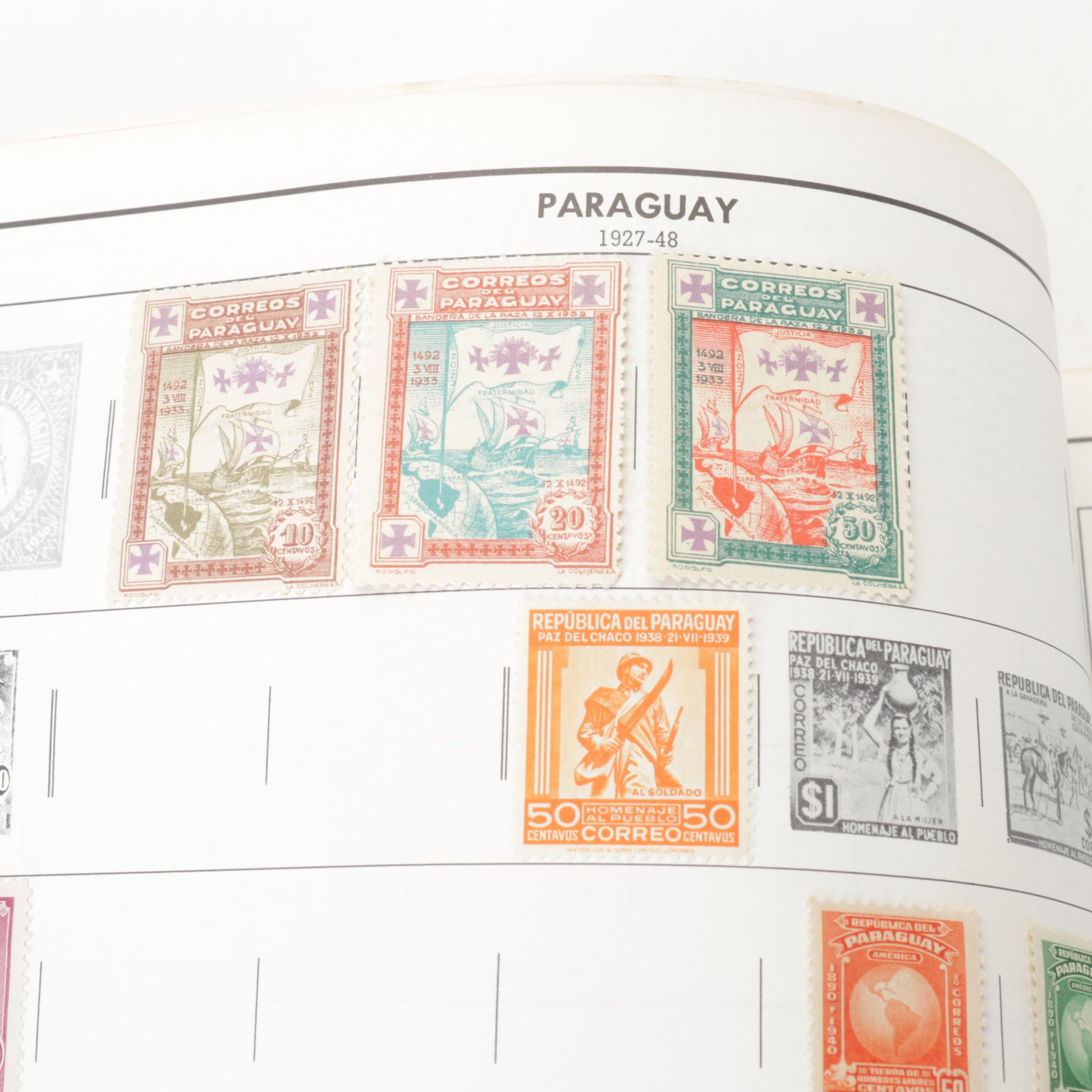 Harris Standard World Stamp Album with Stamps