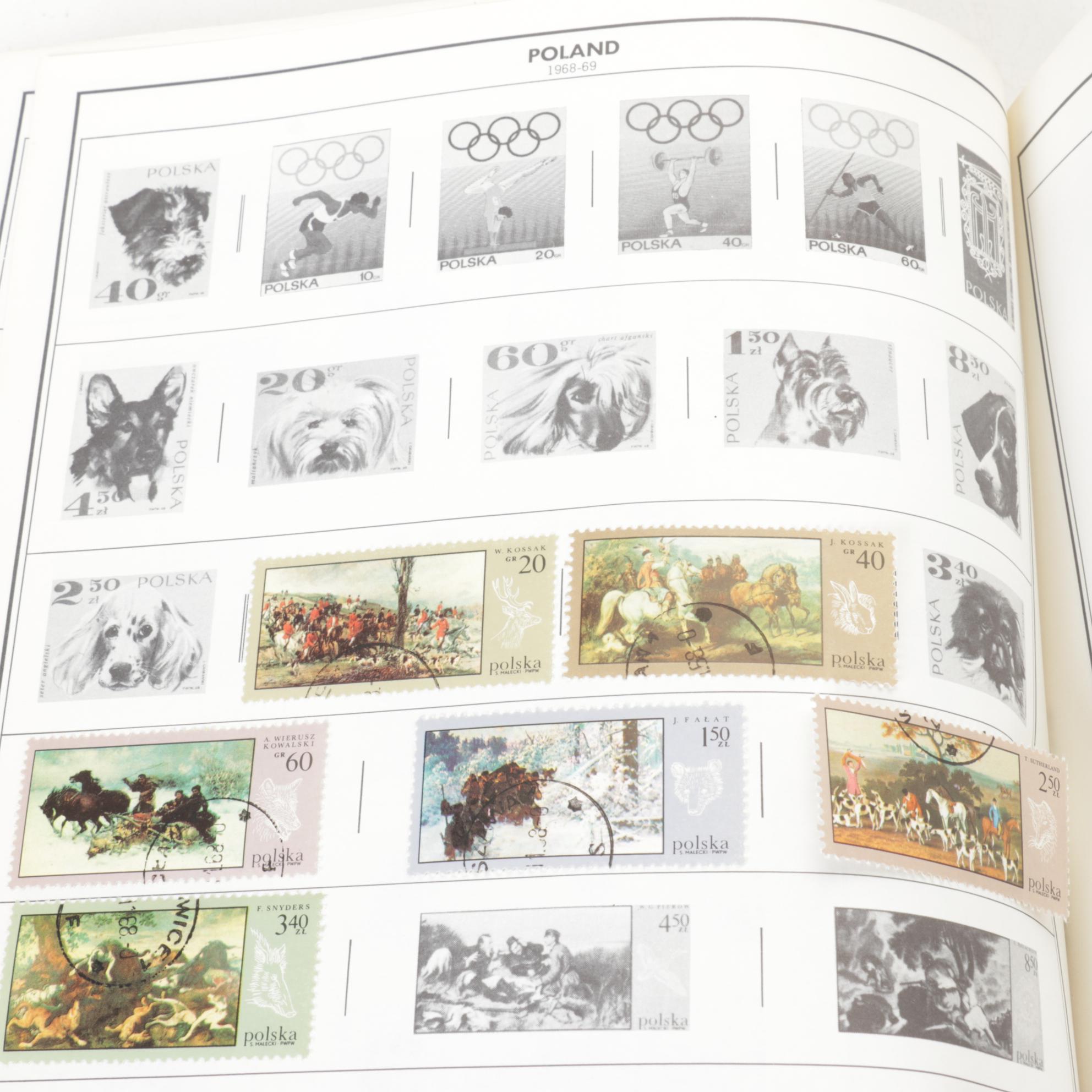 Harris Standard World Stamp Album with Stamps