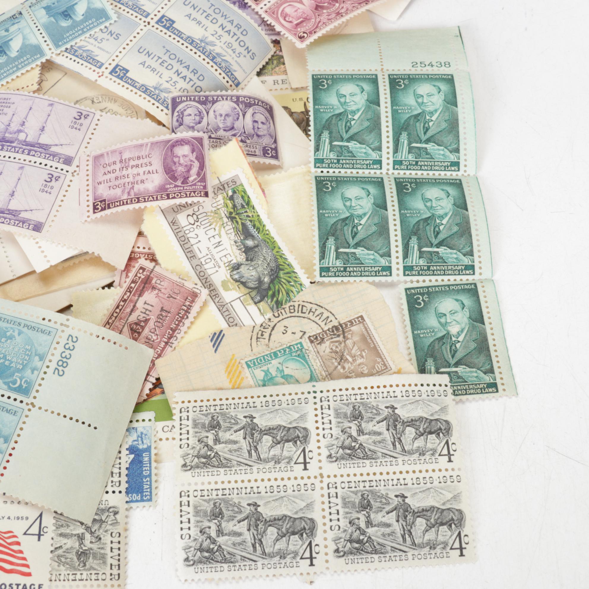 Harris Standard World Stamp Album with Stamps