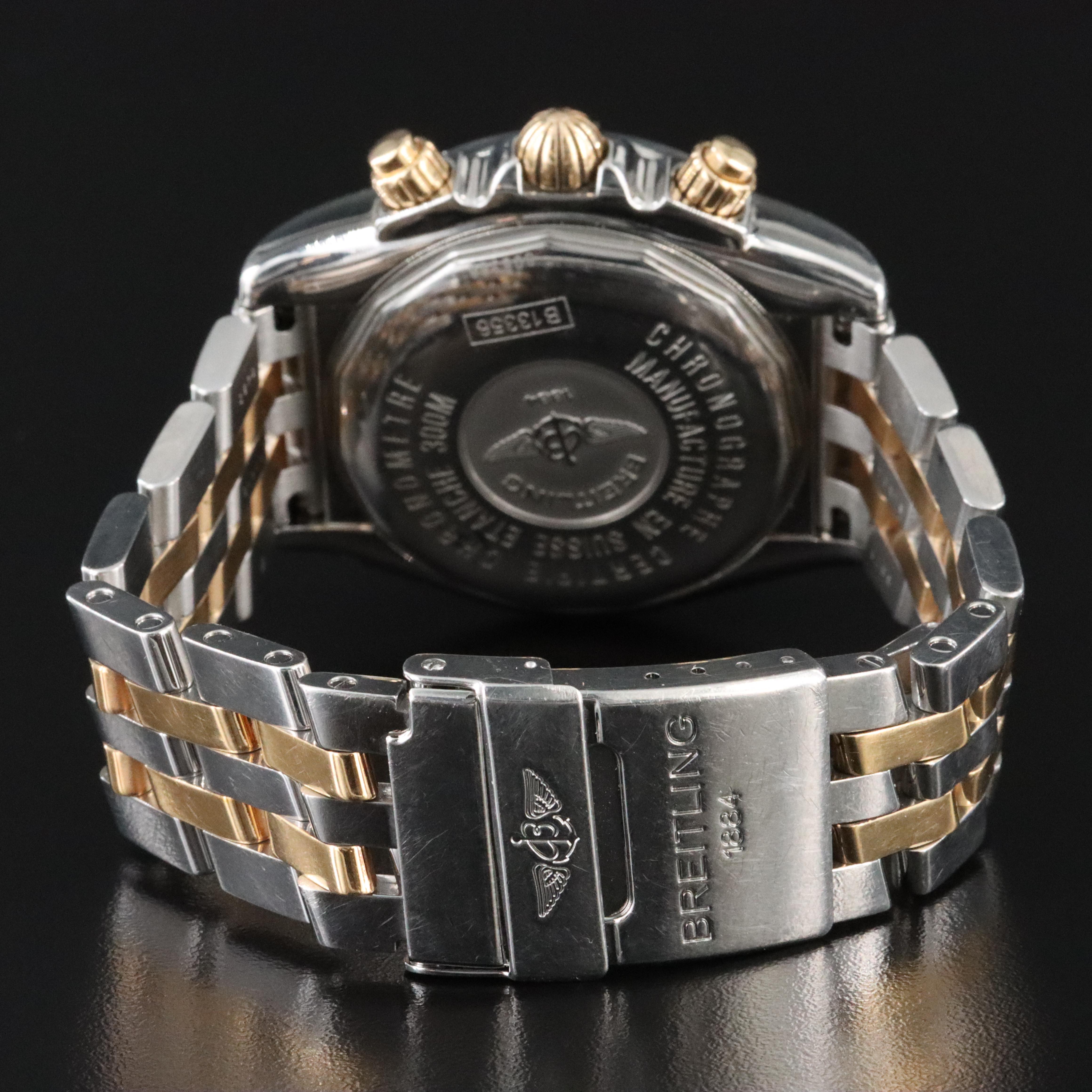 Breitling Chronomat Evolution Custom Diamond 18K and Stainless Steel Watch