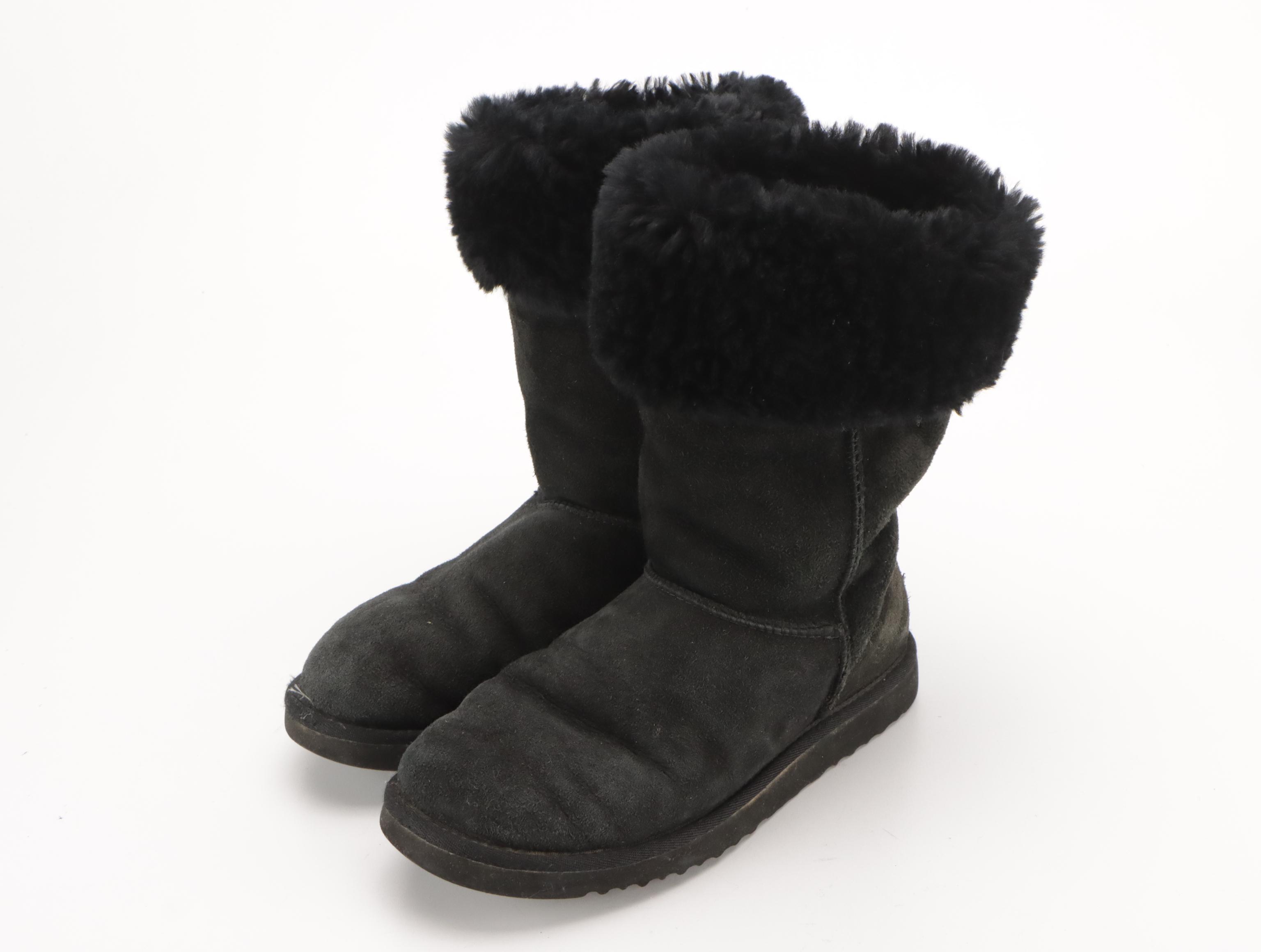 UGG Classic Tall 5815 Sheepskin Boots and BP. Suede Wedge Boots with Boxes