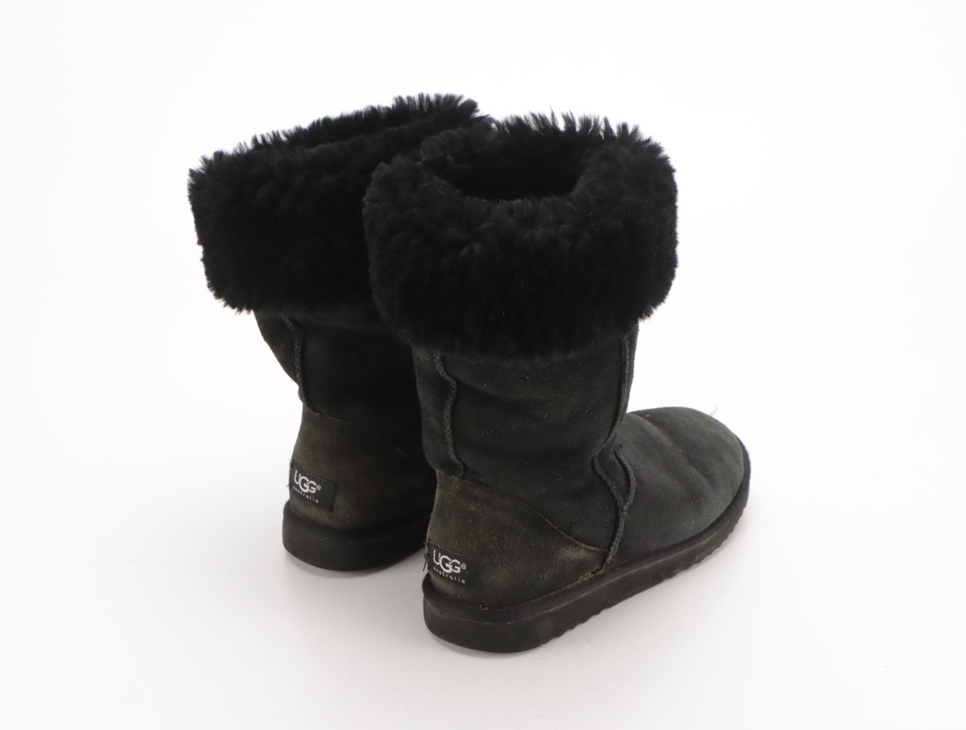 UGG Classic Tall 5815 Sheepskin Boots and BP. Suede Wedge Boots with Boxes