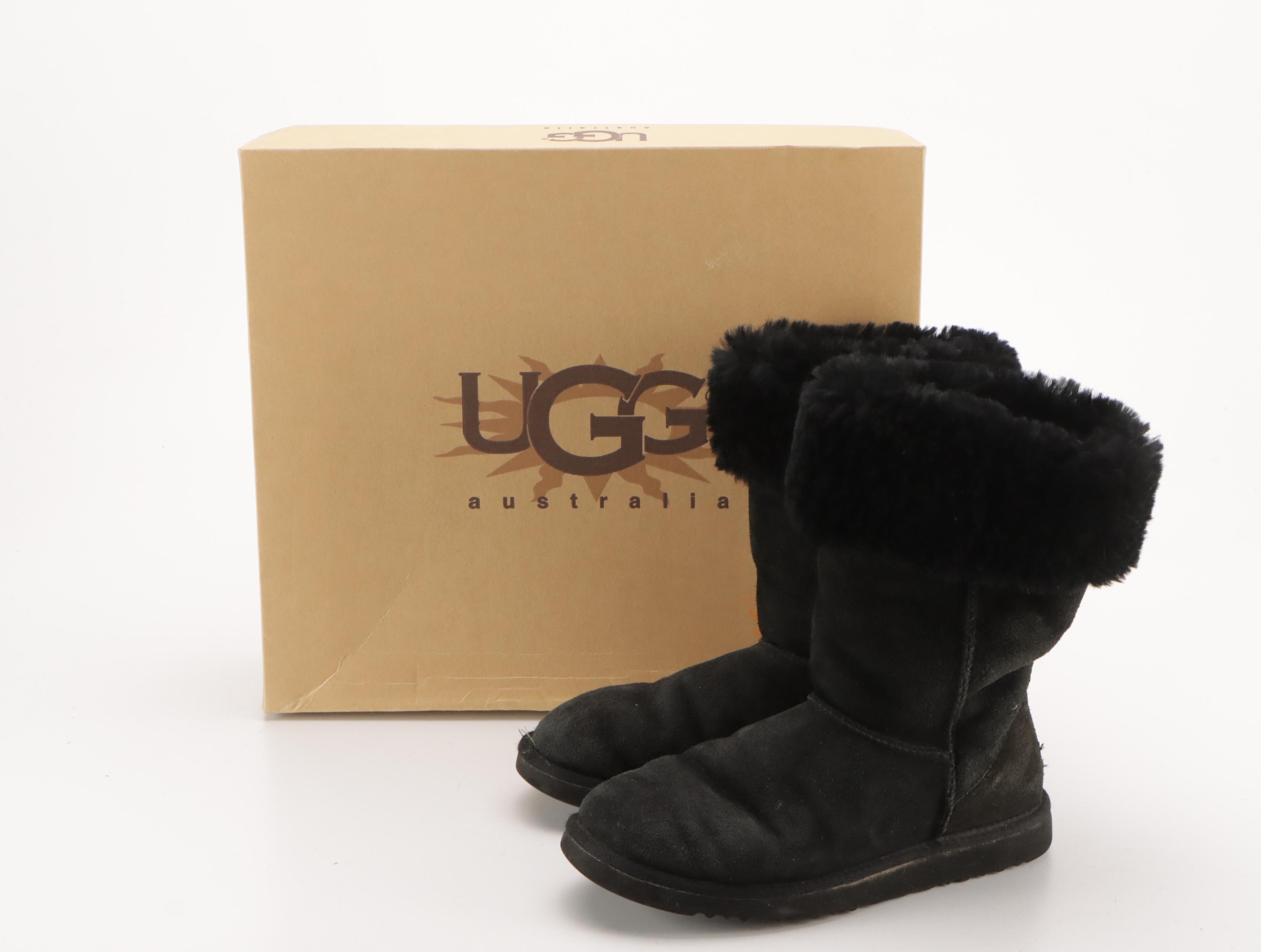 UGG Classic Tall 5815 Sheepskin Boots and BP. Suede Wedge Boots with Boxes