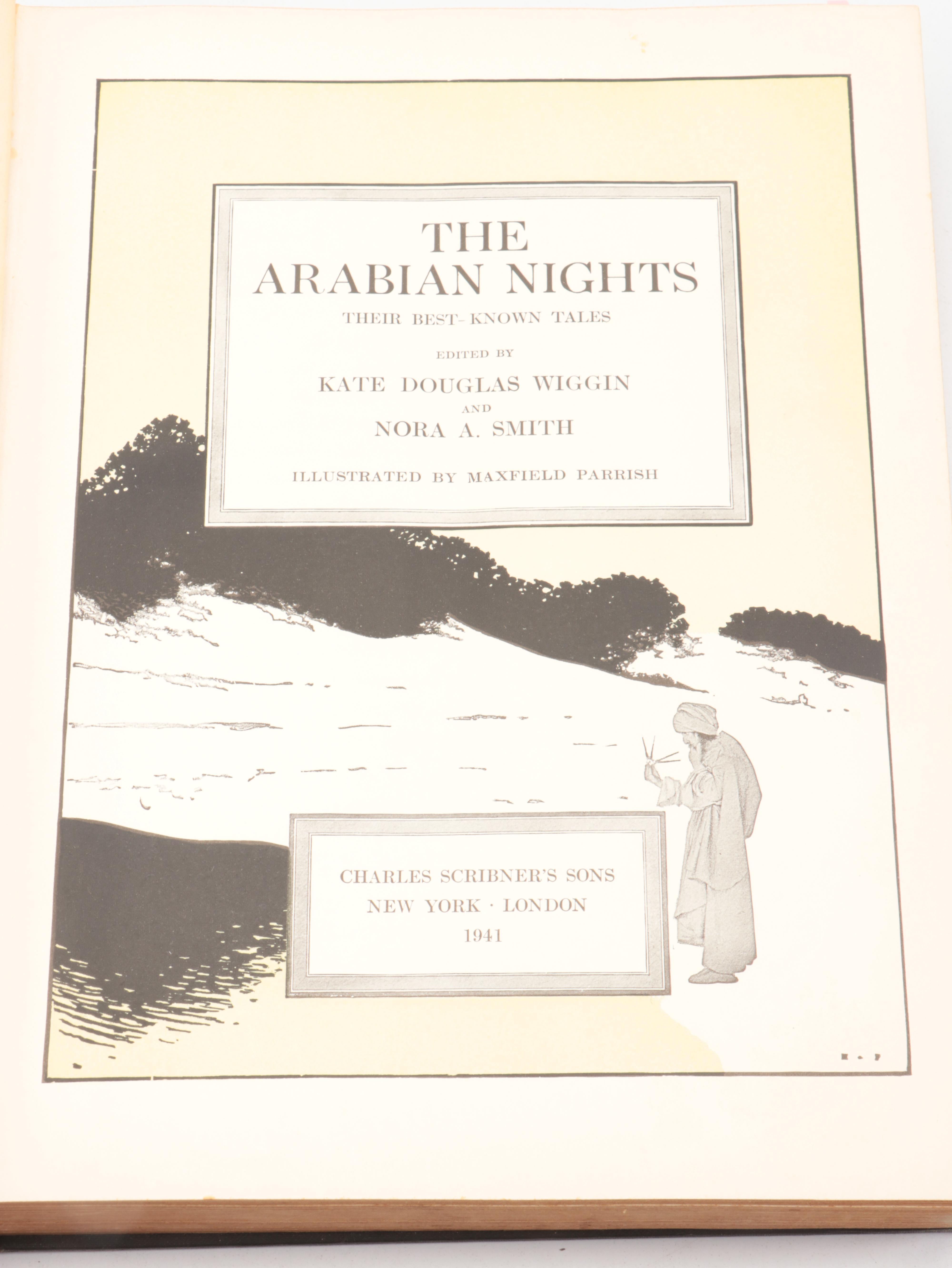 Maxfield Parrish Illustrated "The Arabian Nights" Edited by Wiggin and Smith