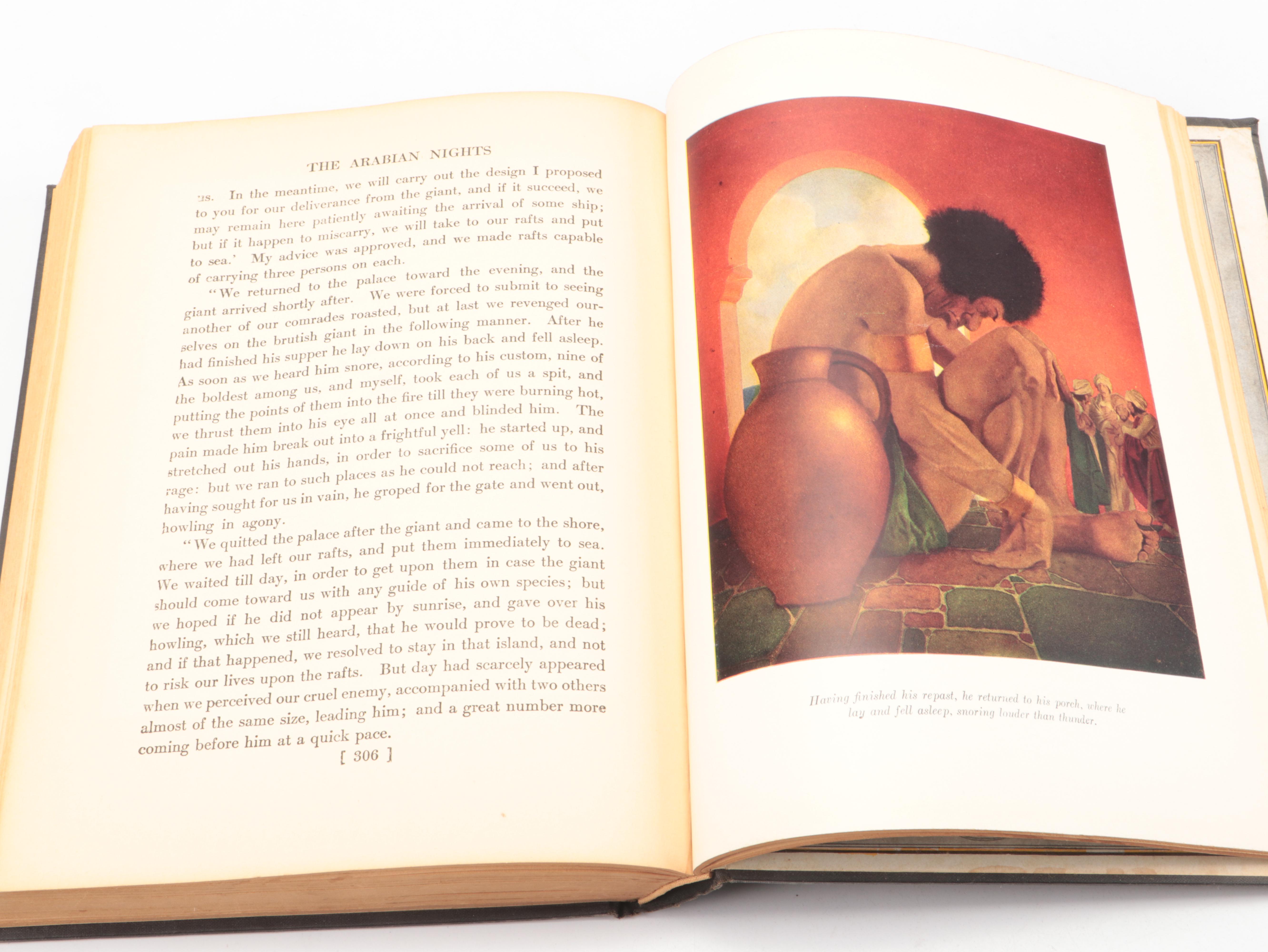 Maxfield Parrish Illustrated "The Arabian Nights" Edited by Wiggin and Smith